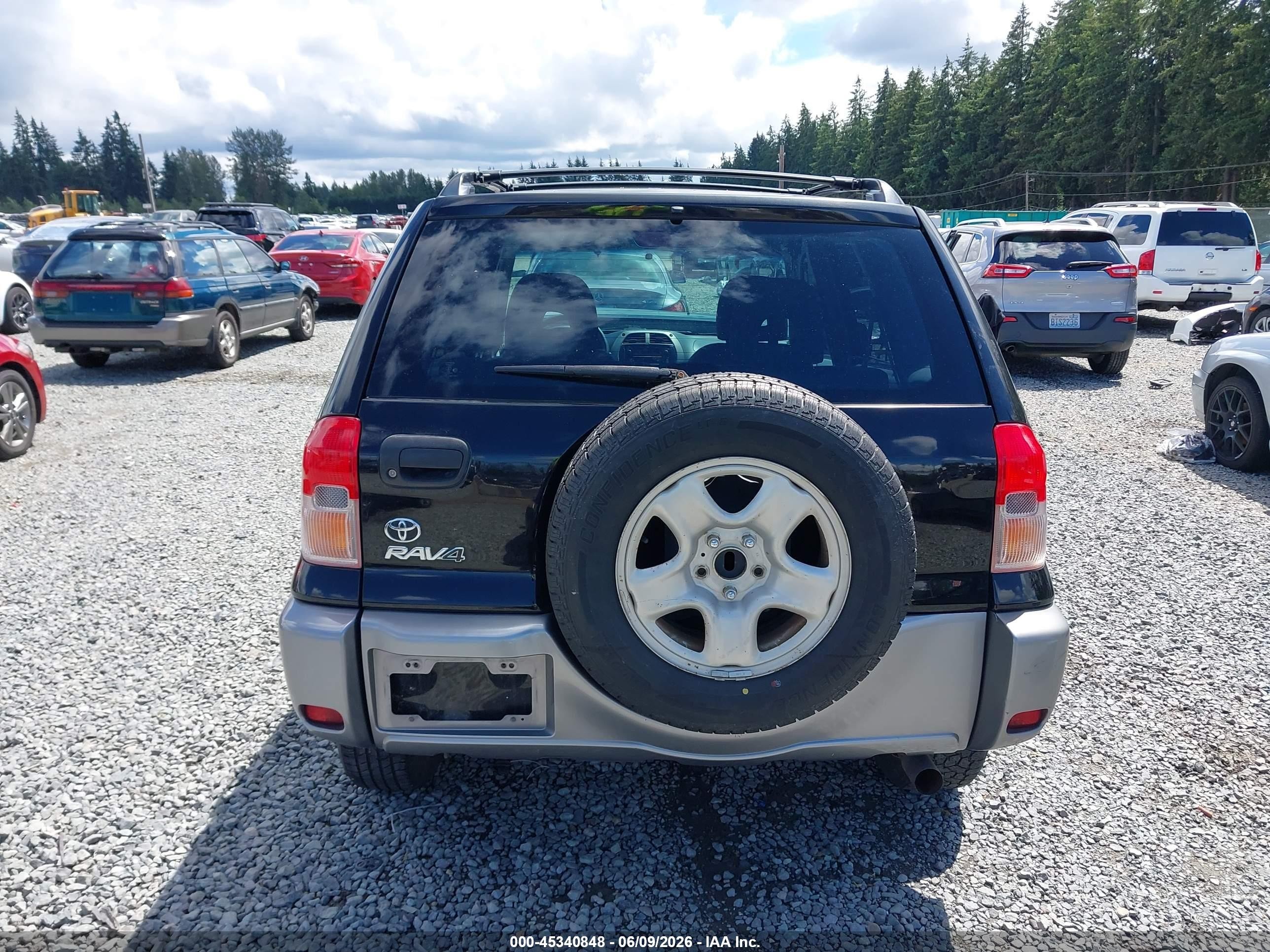2003 Toyota Rav4 Black vin: JTEGH20VX30118474