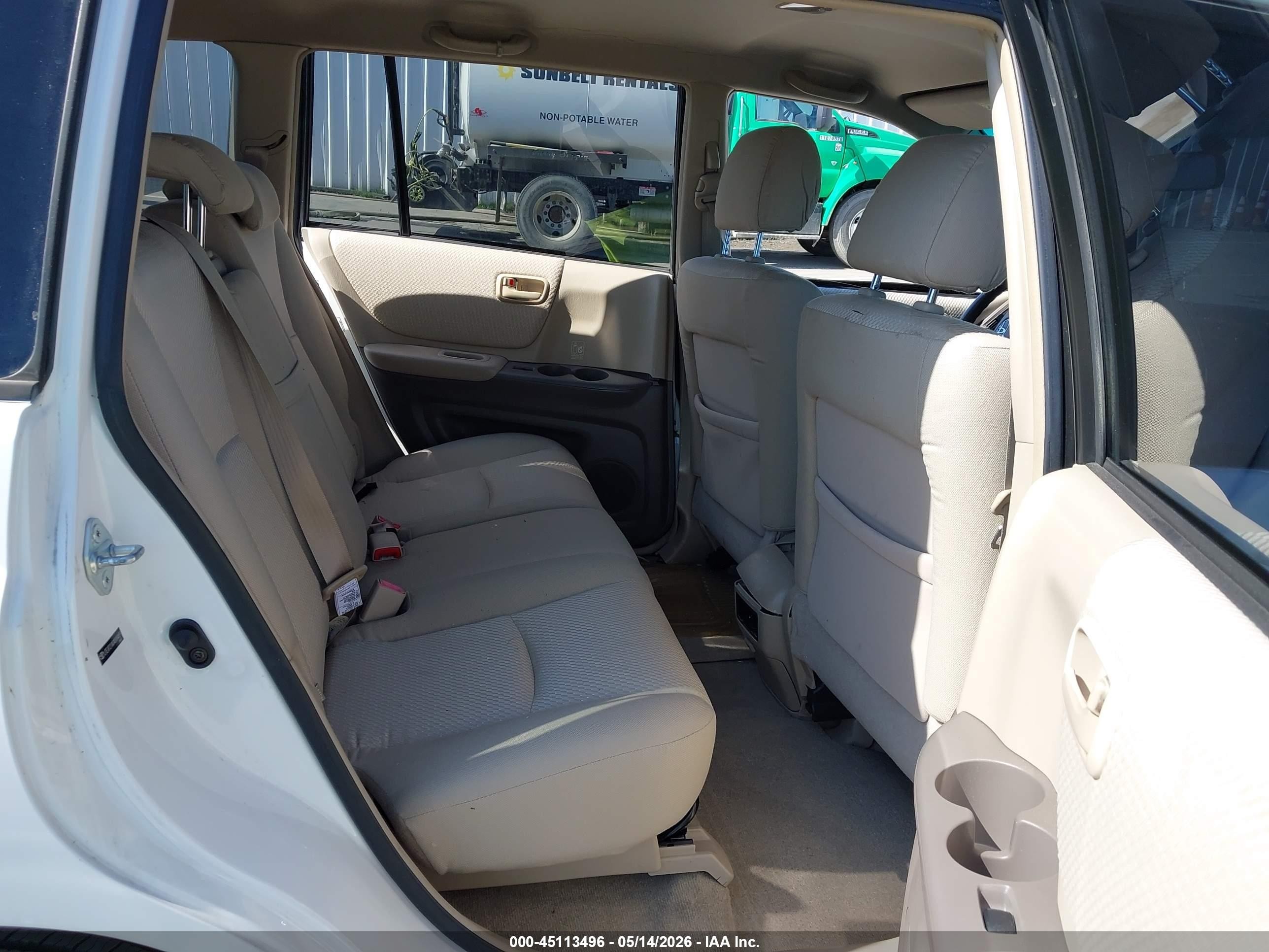 2004 Toyota Highlander V6 White vin: JTEGP21A040004659