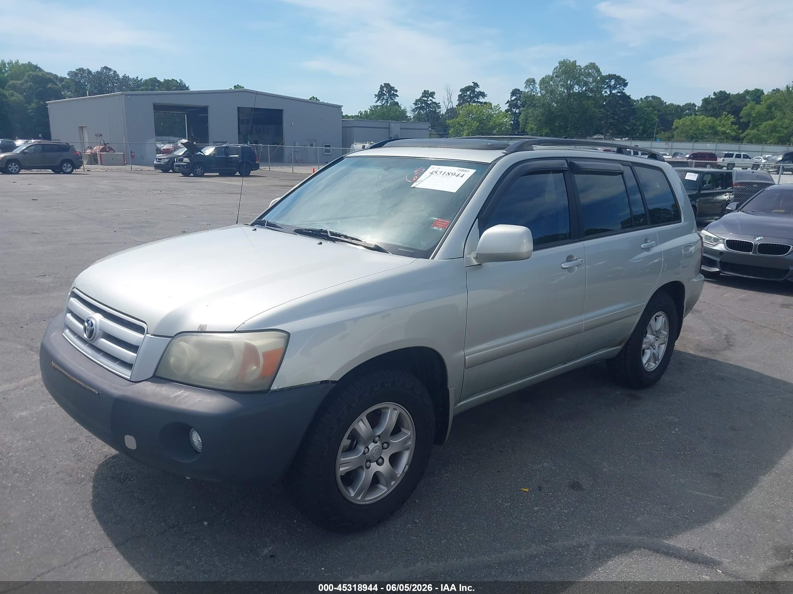 2004 Toyota Highlander V6 Серый vin: JTEGP21A040016536