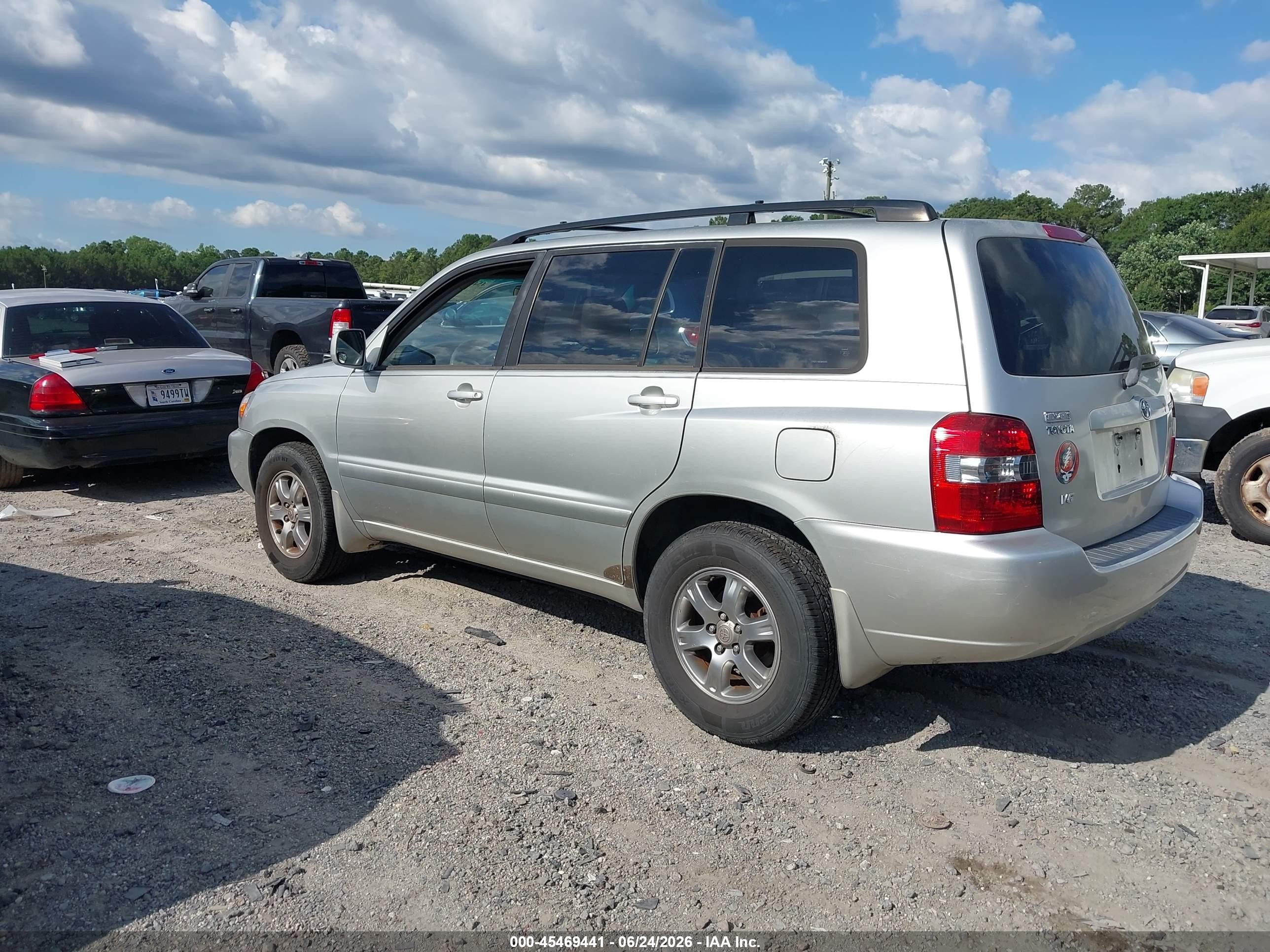2005 Toyota Highlander V6 Gray vin: JTEGP21A050075135
