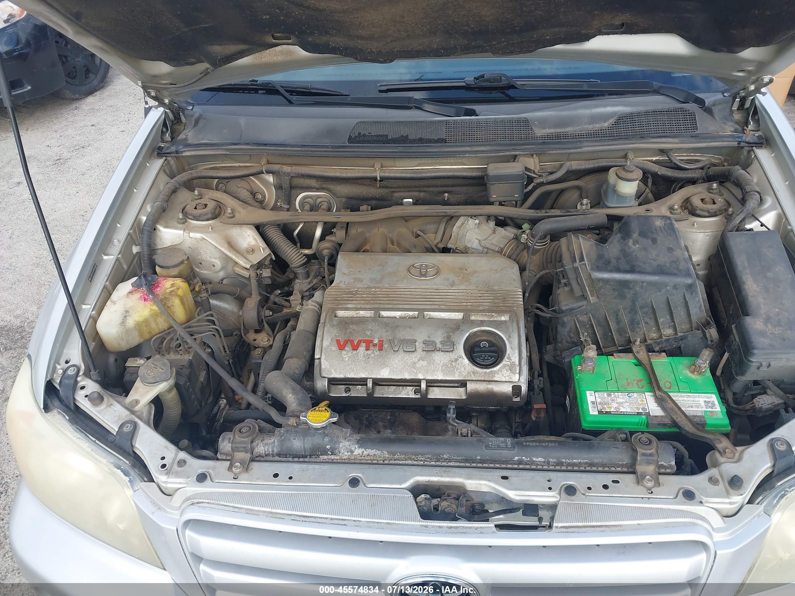 2004 Toyota Highlander V6 Silver vin: JTEGP21A140010471