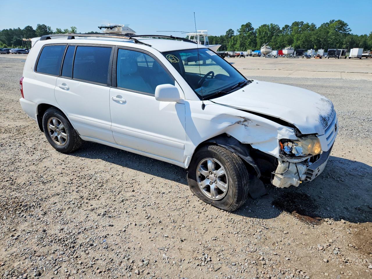 2004 Toyota Highlander Base Белый vin: JTEGP21A140039193