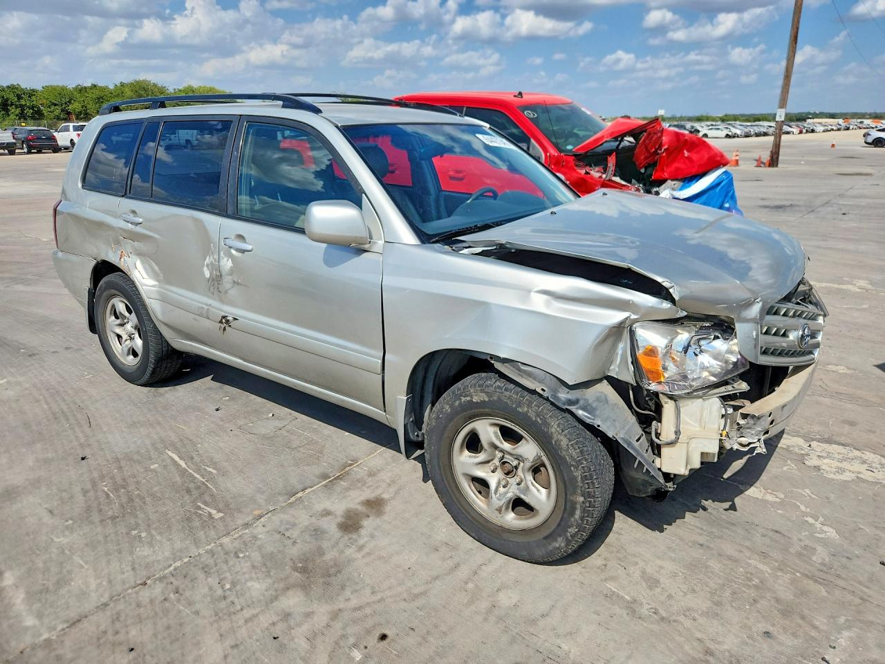2004 Toyota Highlander Base Silver vin: JTEGP21A140040697