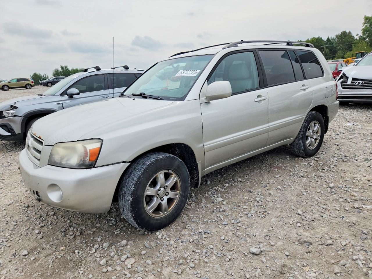 2006 Toyota Highlander Base Silver vin: JTEGP21A160113165