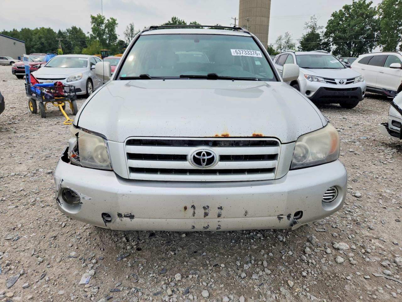 2006 Toyota Highlander Base Silver vin: JTEGP21A160113165