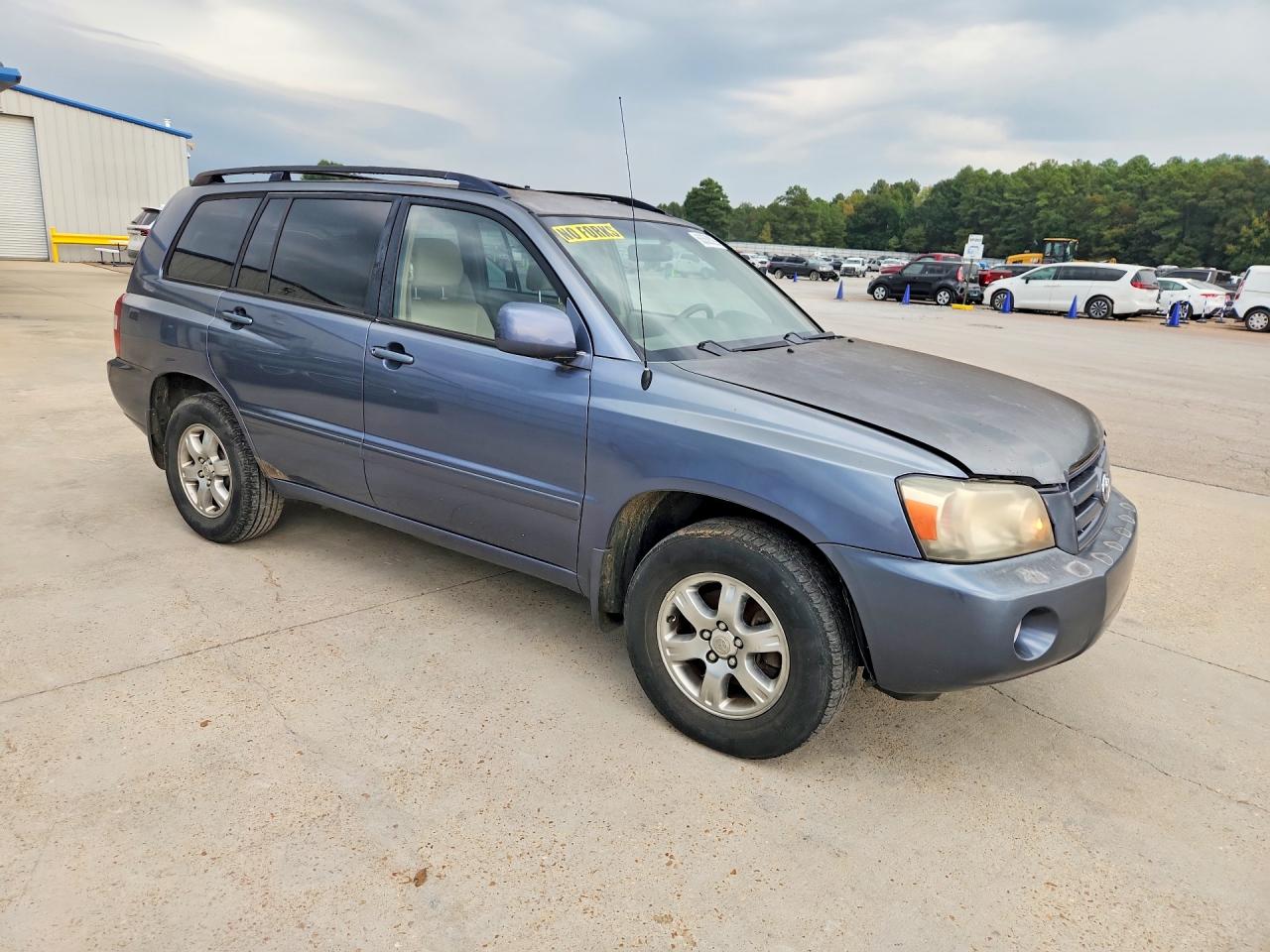 2006 Toyota Highlander Base Blue vin: JTEGP21A160121234