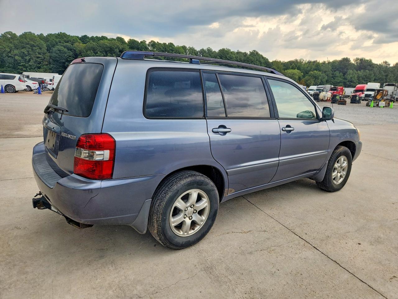 2006 Toyota Highlander Base Blue vin: JTEGP21A160121234