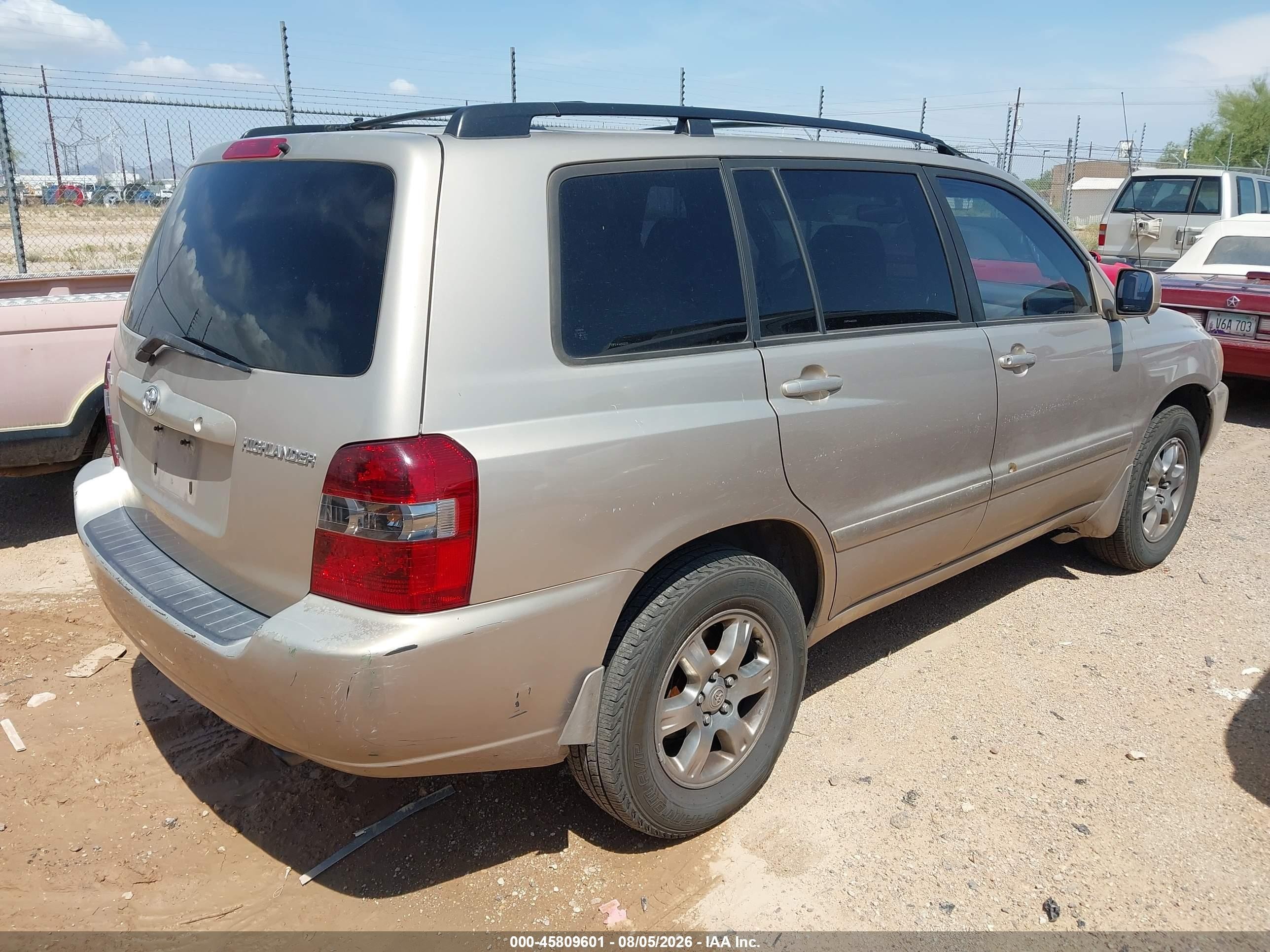 2006 Toyota Highlander V6 Champagne vin: JTEGP21A160123372