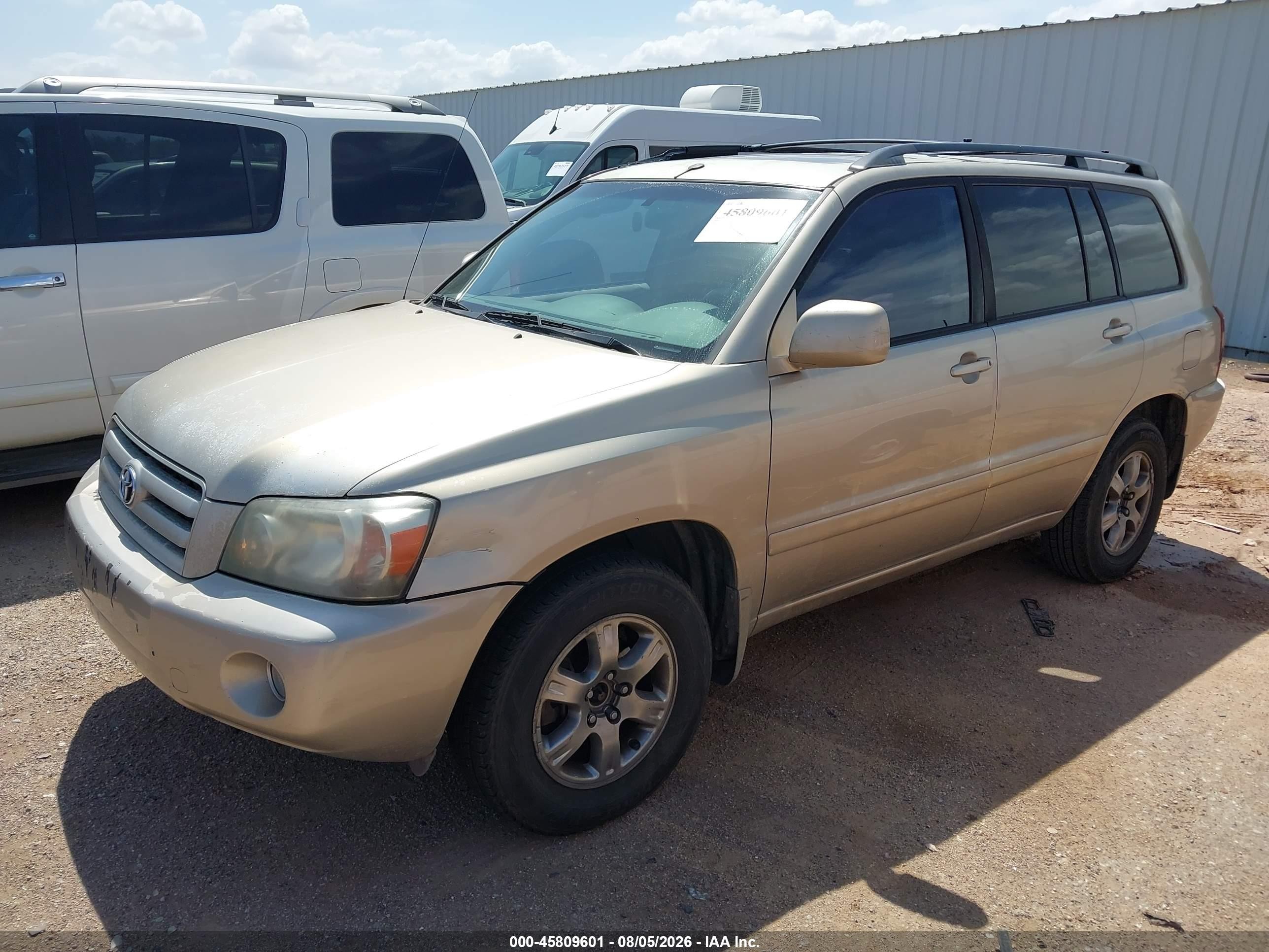 2006 Toyota Highlander V6 Champagne vin: JTEGP21A160123372