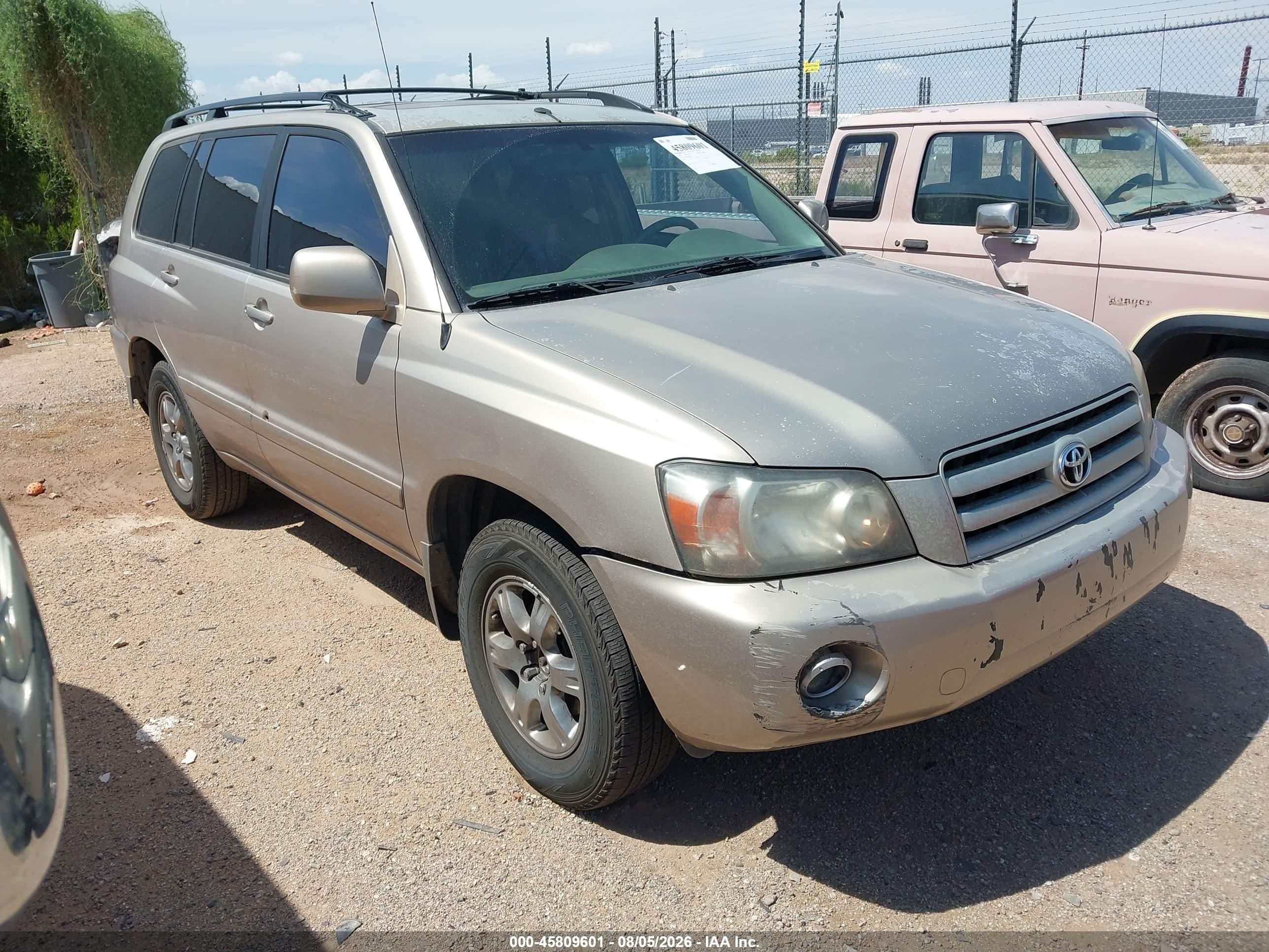 2006 Toyota Highlander V6 Champagne vin: JTEGP21A160123372
