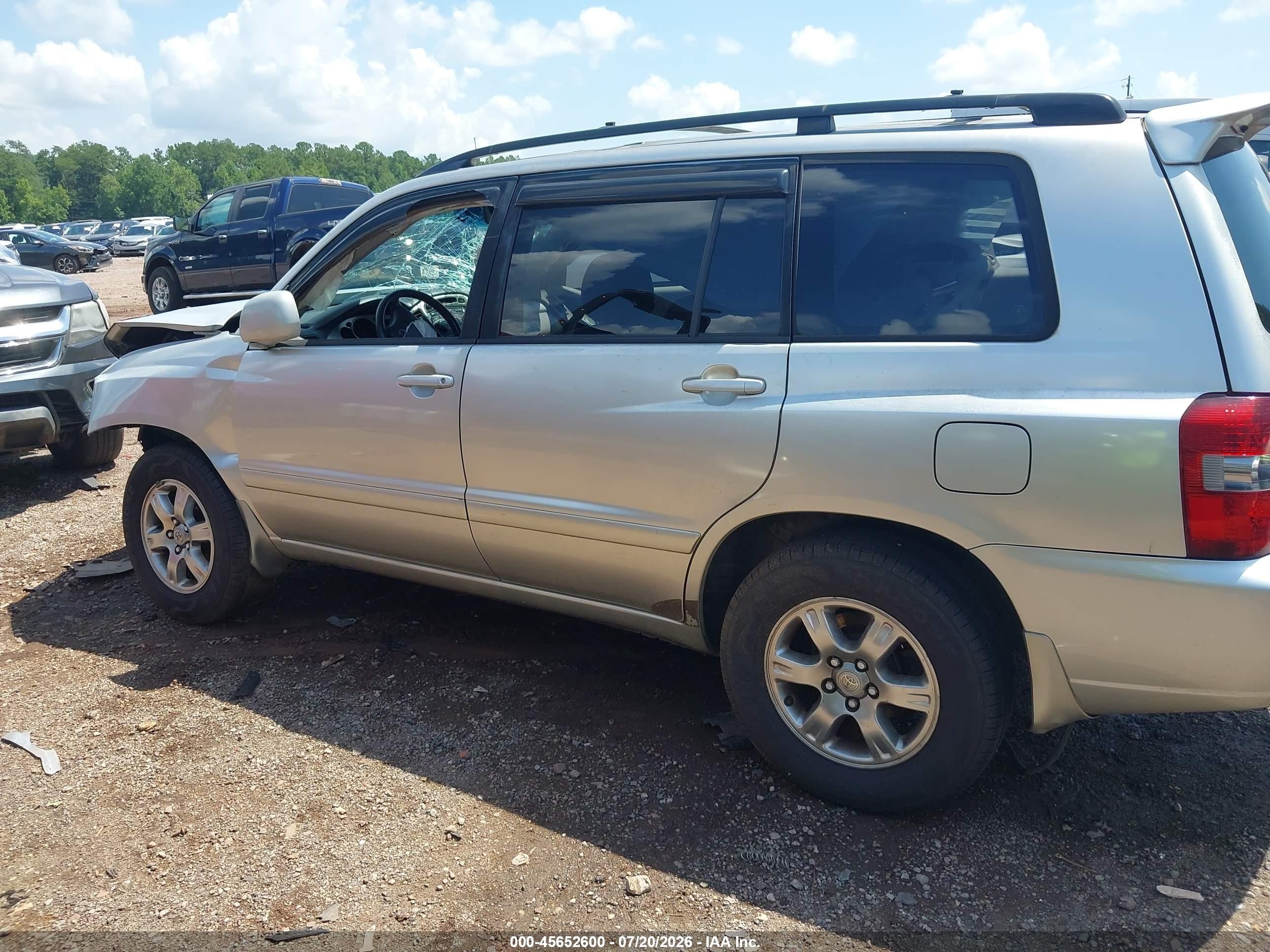 2007 Toyota Highlander V6 (2 Rows) (a5) Silver vin: JTEGP21A170148371