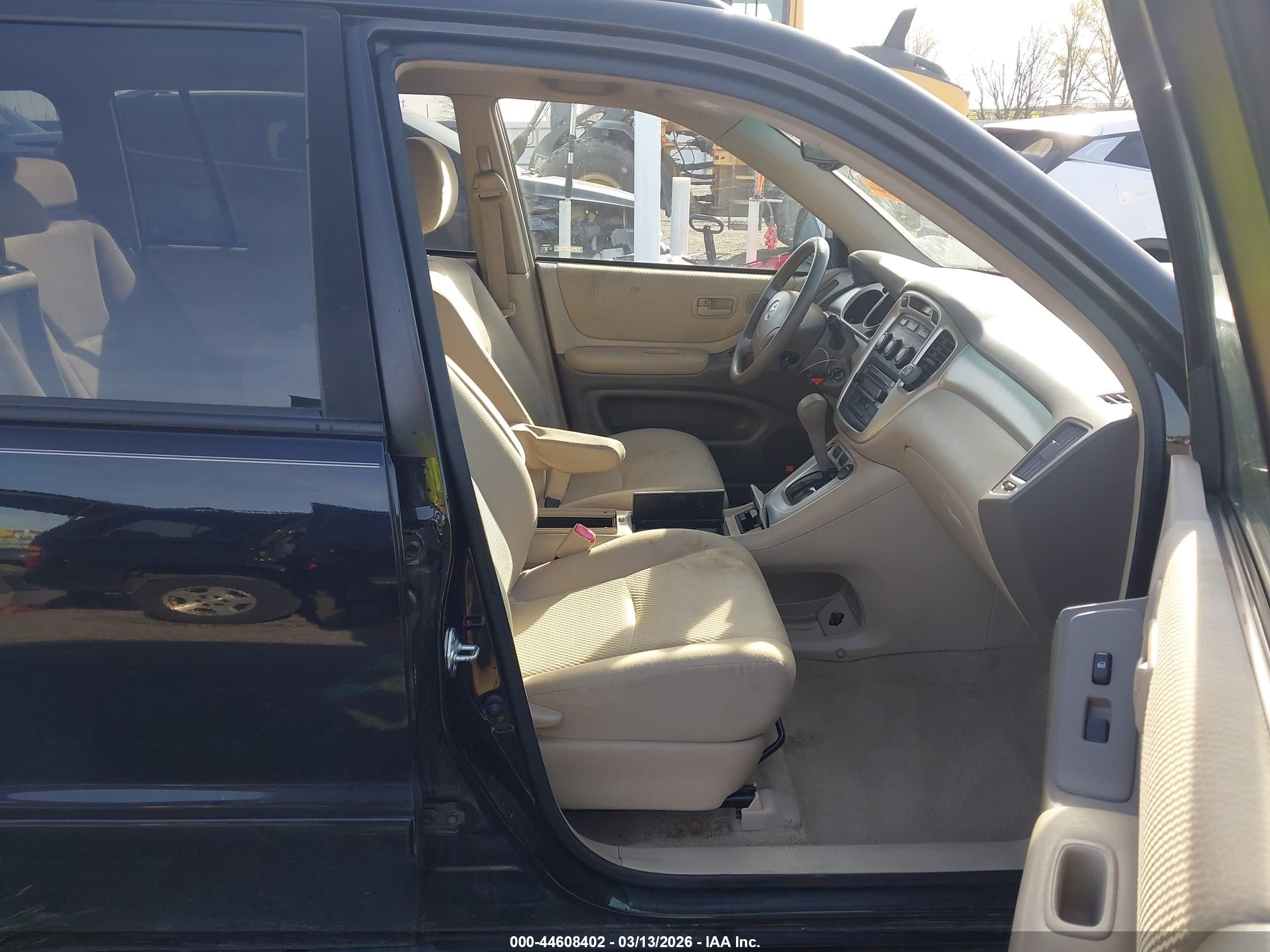 2004 Toyota Highlander V6 Black vin: JTEGP21A240018241