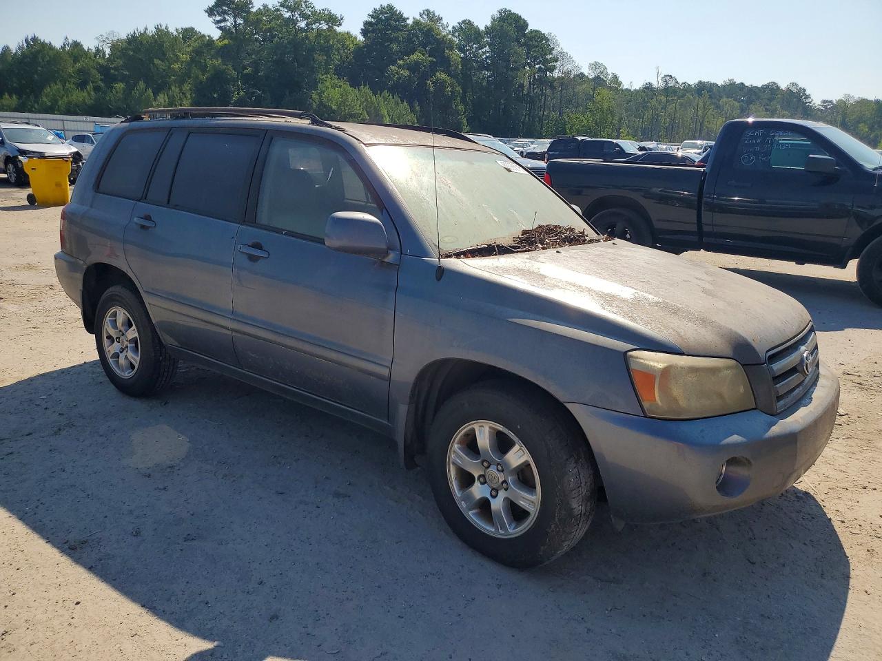 2004 Toyota Highlander Base Синий vin: JTEGP21A240029241