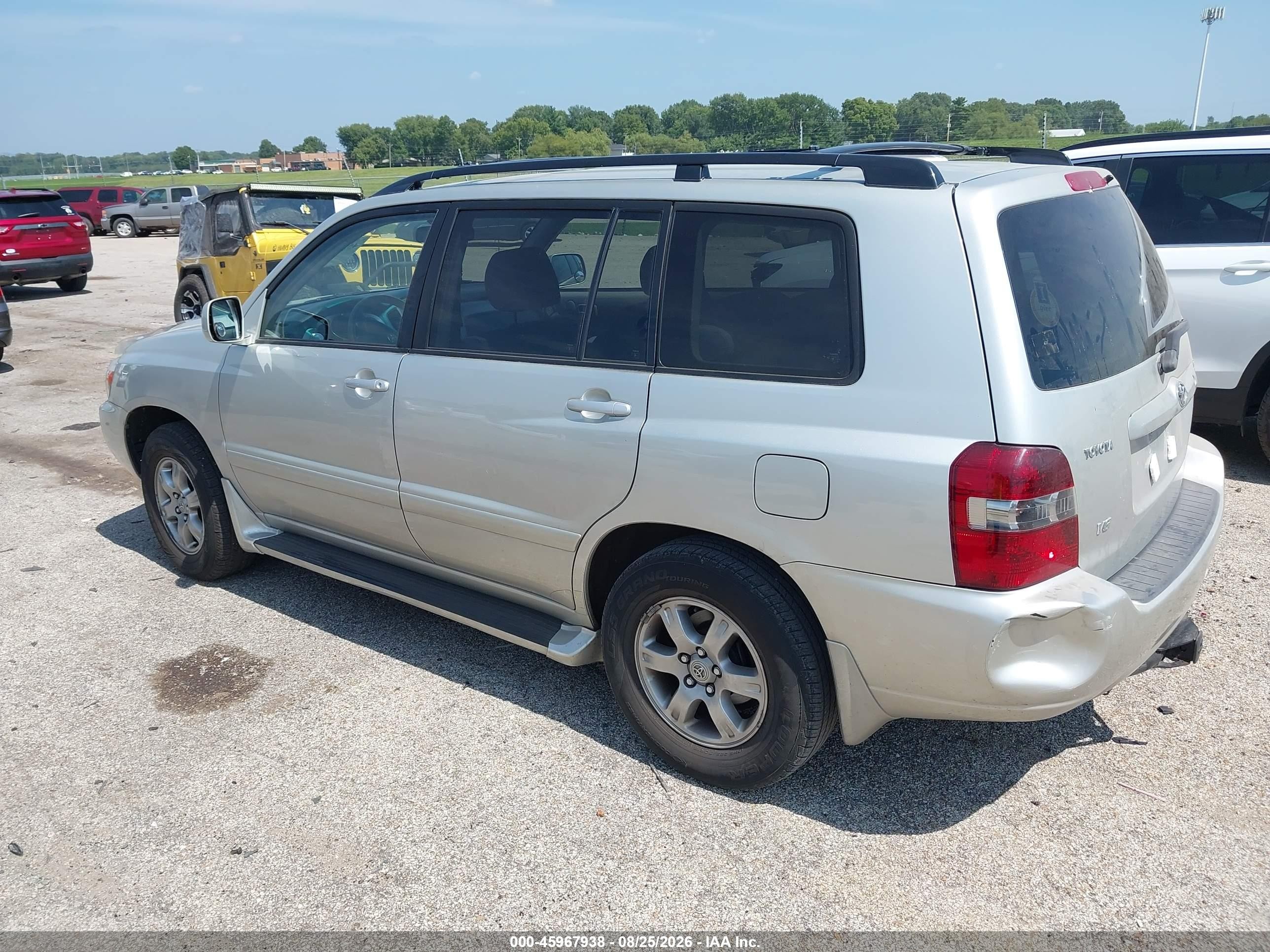 2005 Toyota Highlander V6 Серебряный vin: JTEGP21A250051483