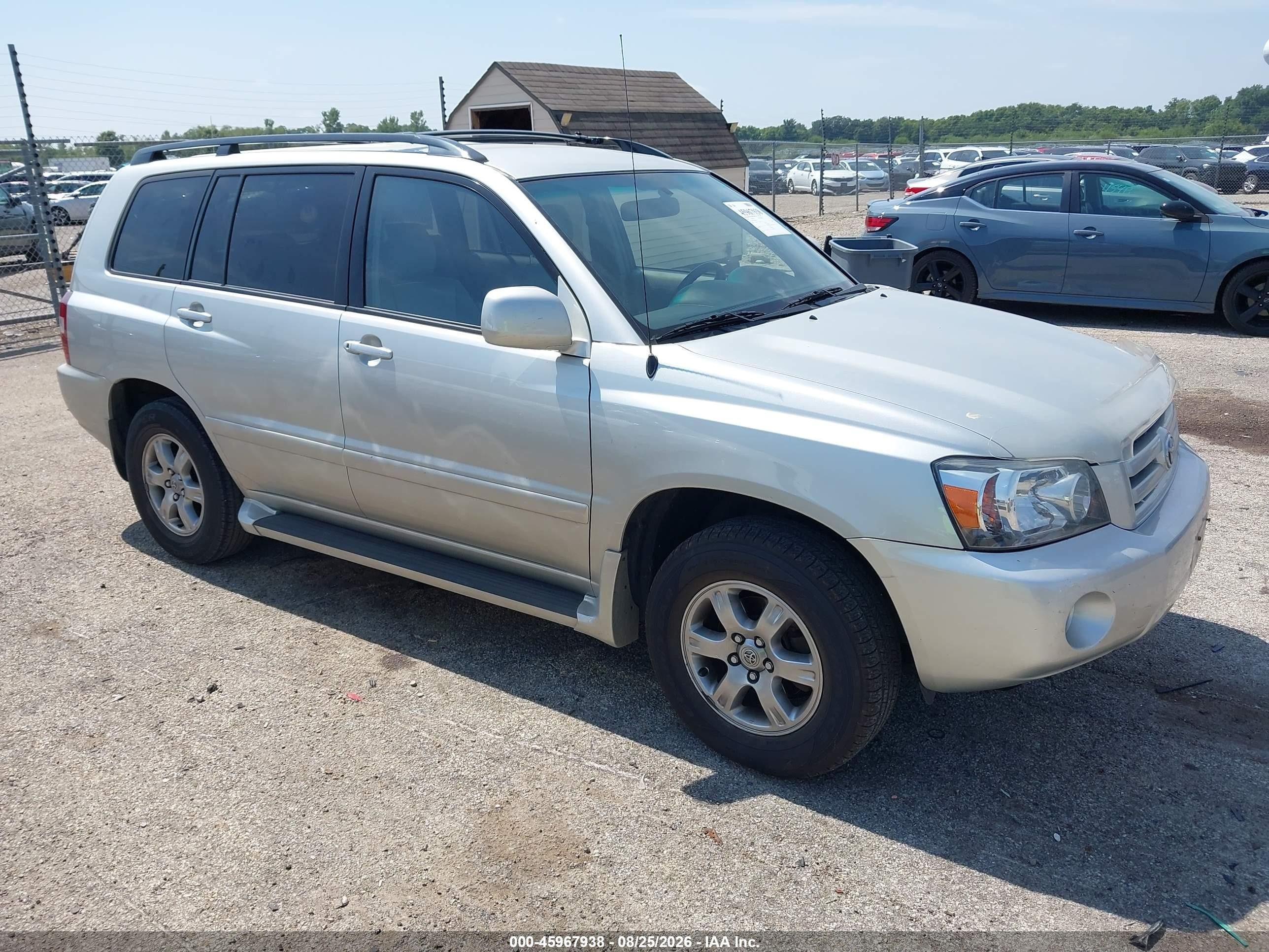 2005 Toyota Highlander V6 Серебряный vin: JTEGP21A250051483