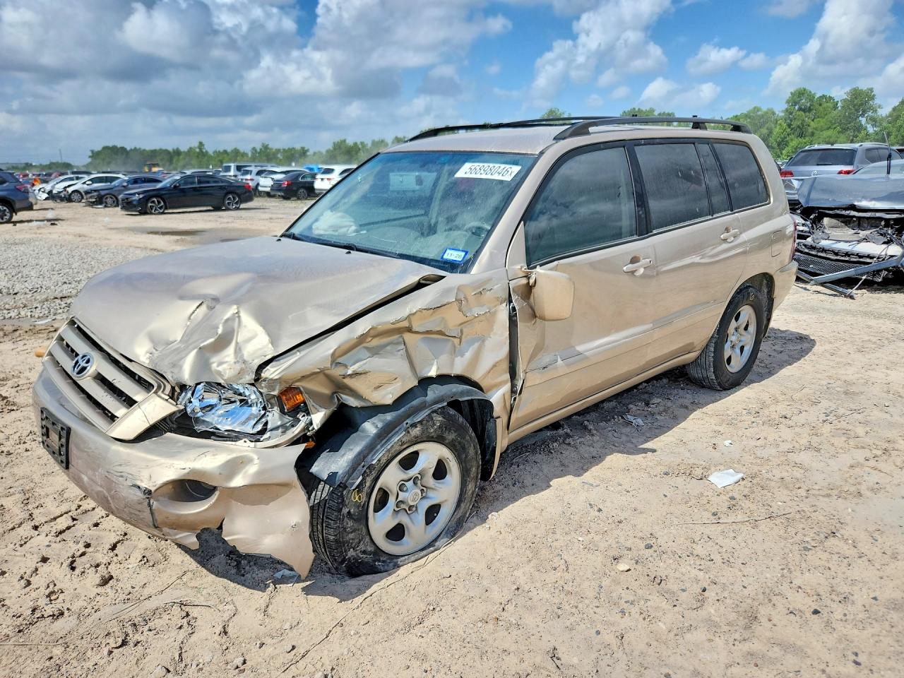 2005 Toyota Highlander Limited Золотой vin: JTEGP21A250061351