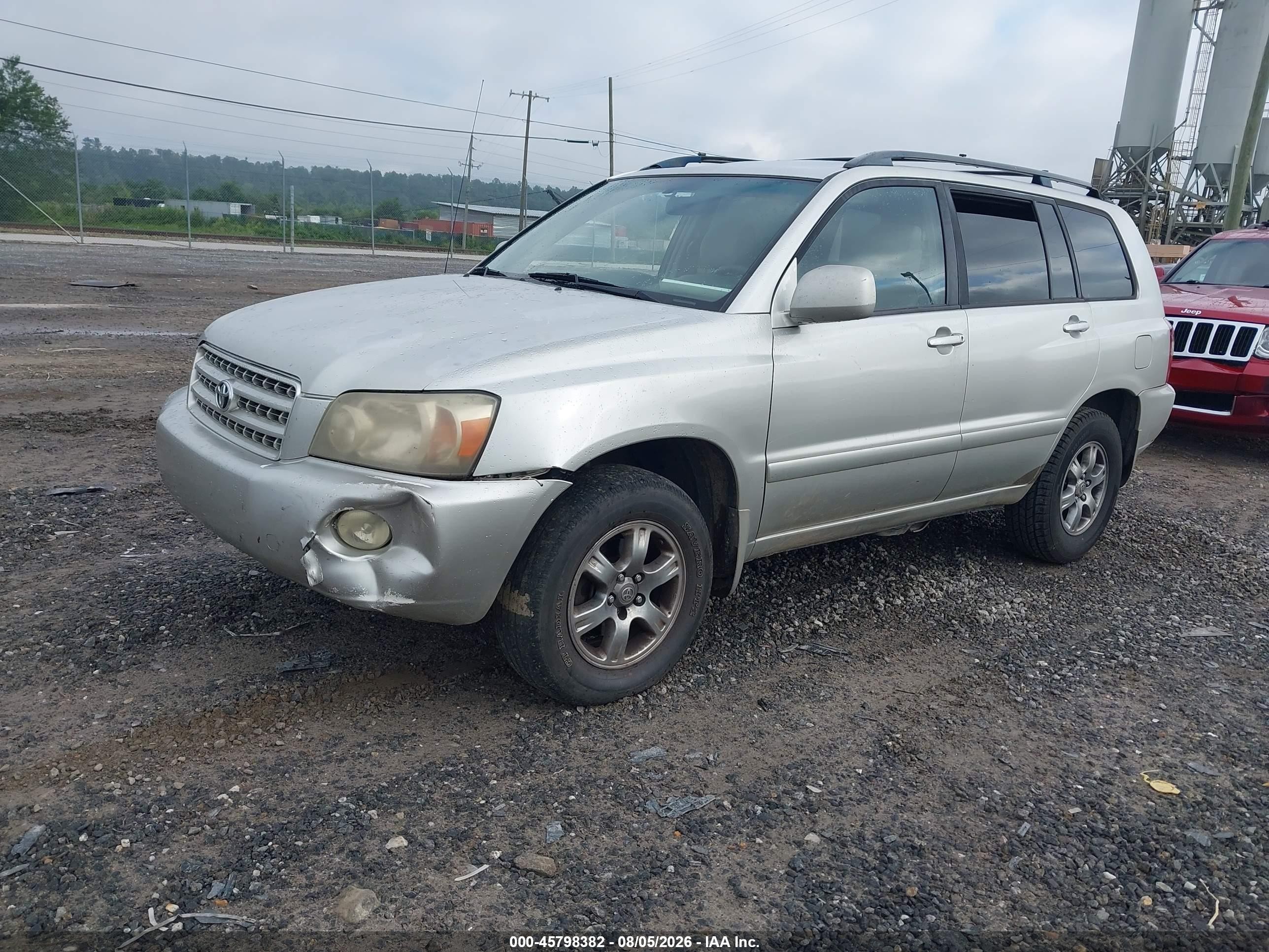 2006 Toyota Highlander V6 Silver vin: JTEGP21A260097347