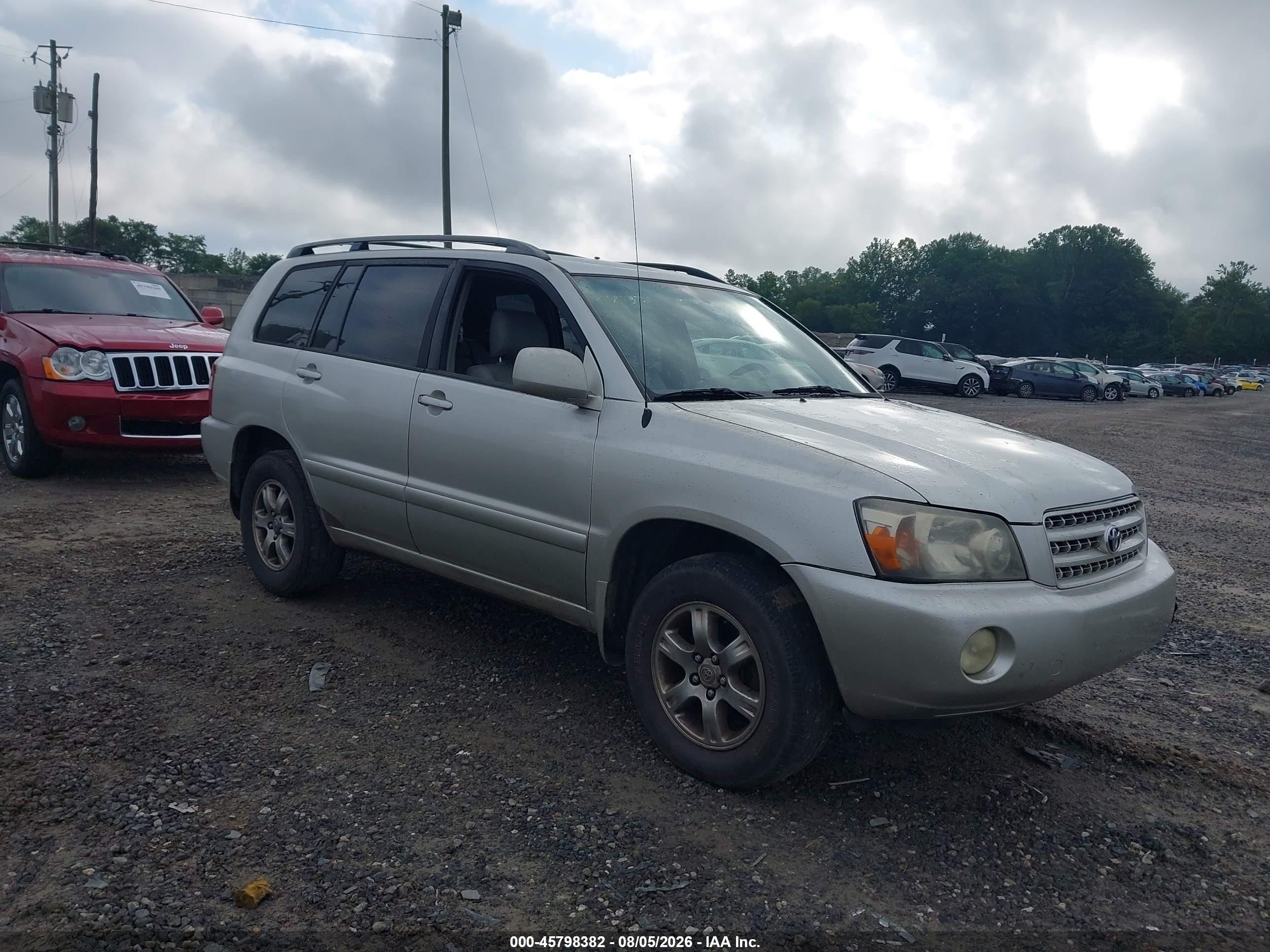 2006 Toyota Highlander V6 Silver vin: JTEGP21A260097347