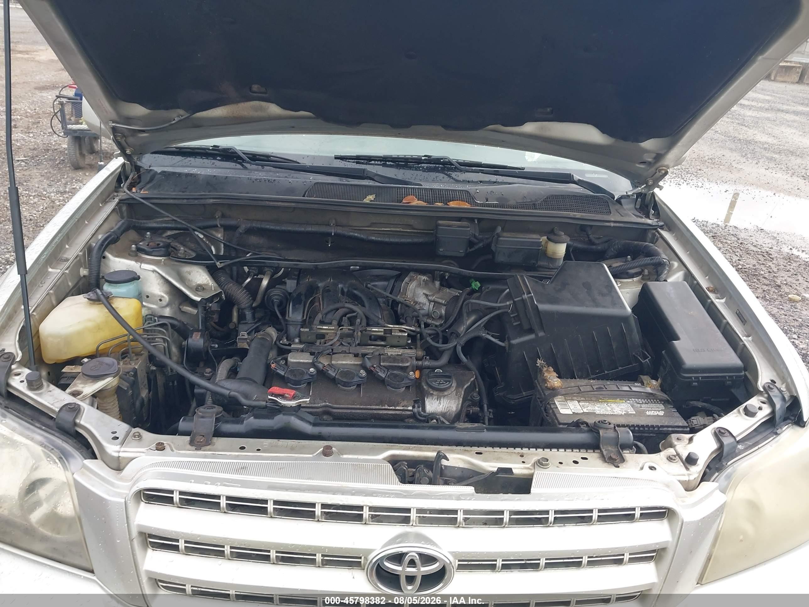 2006 Toyota Highlander V6 Silver vin: JTEGP21A260097347