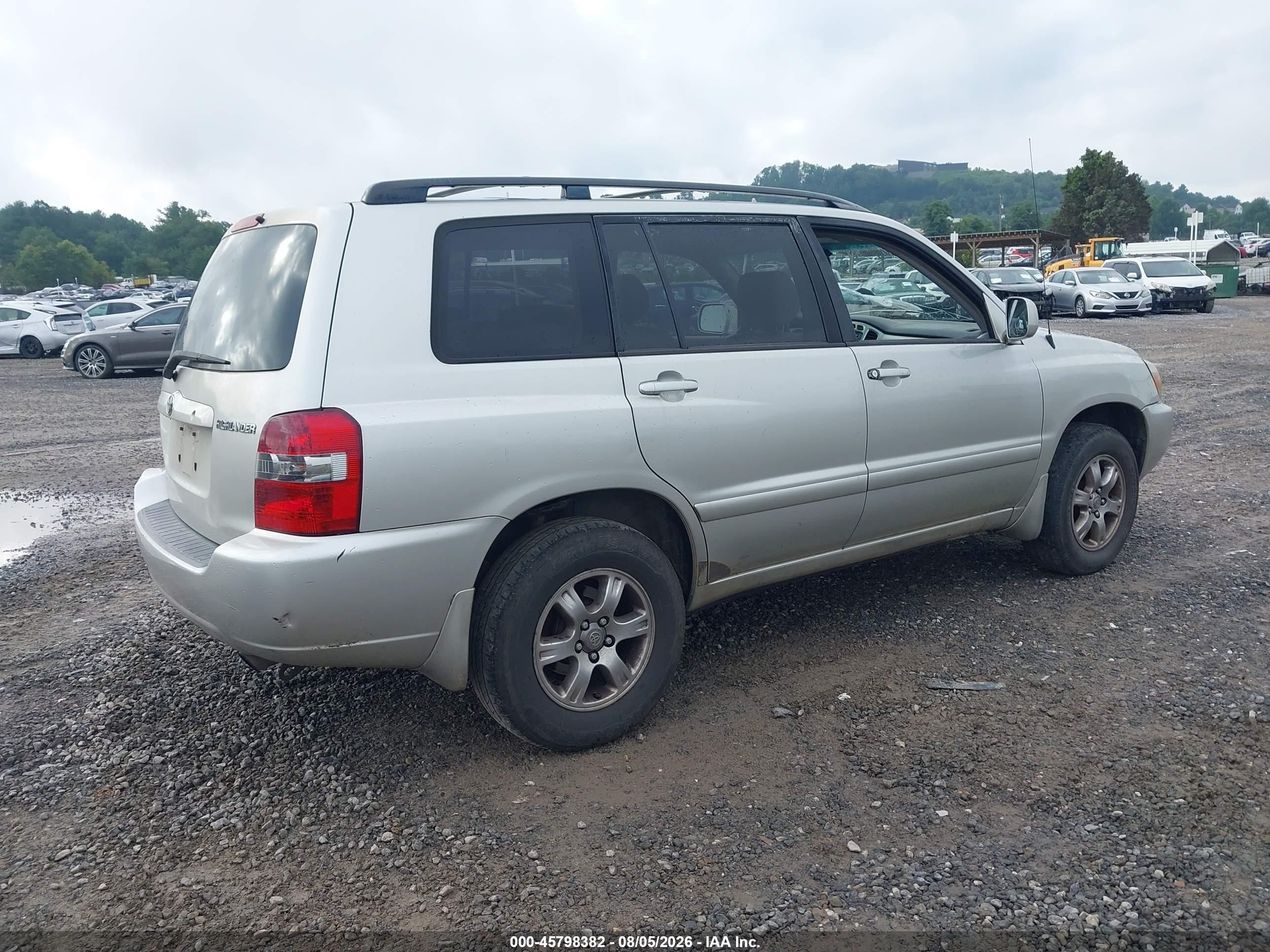 2006 Toyota Highlander V6 Silver vin: JTEGP21A260097347