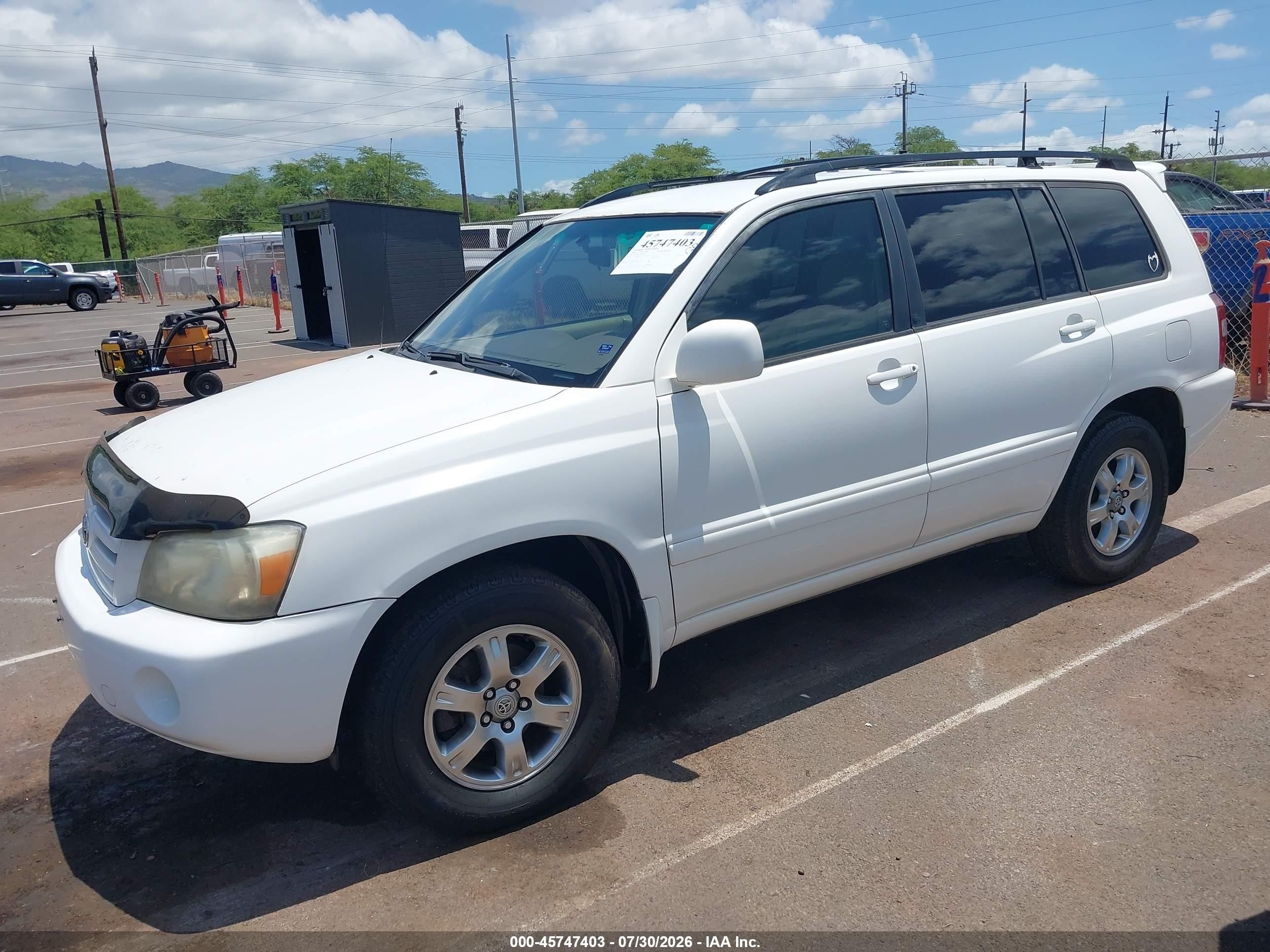 2006 Toyota Highlander Sport V6/v6 Белый vin: JTEGP21A260120531