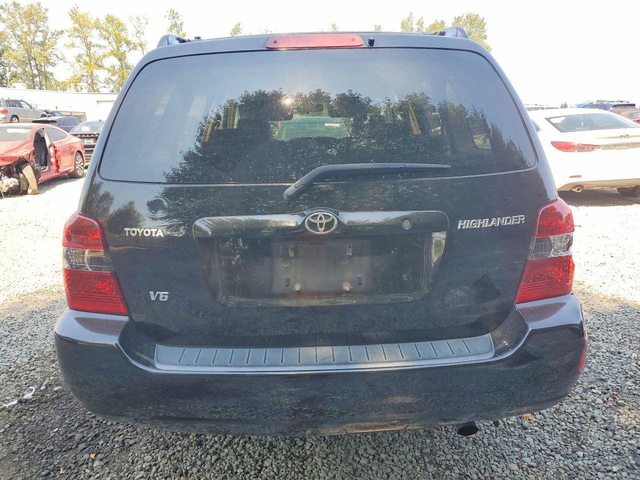 2004 Toyota Highlander Base Black vin: JTEGP21A340003036