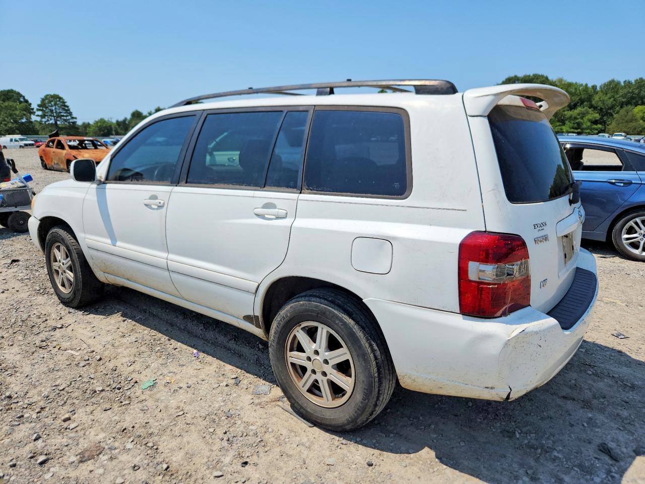 2005 Toyota Highlander Base White vin: JTEGP21A350062069
