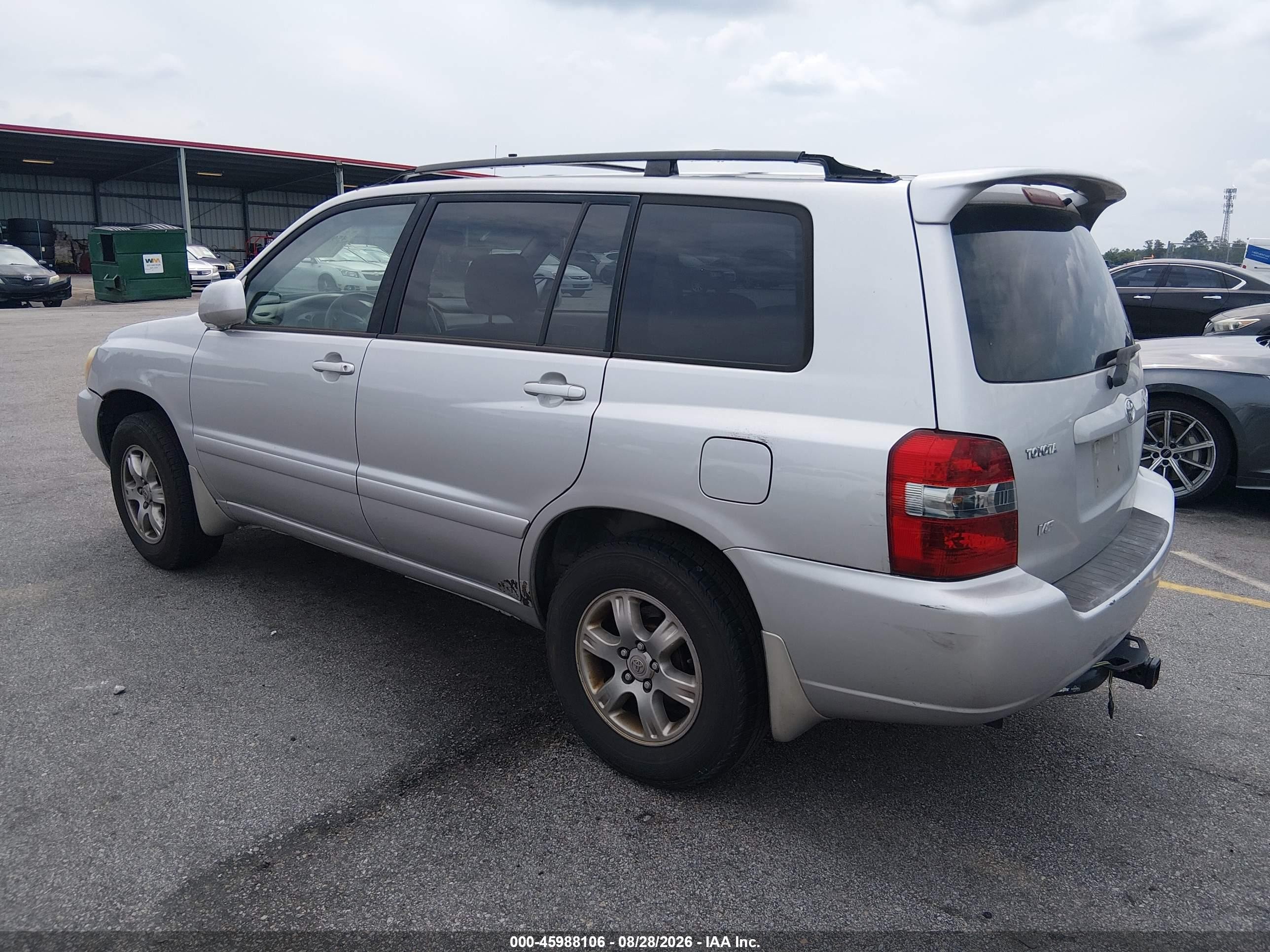 2007 Toyota Highlander V6 Silver vin: JTEGP21A370130759