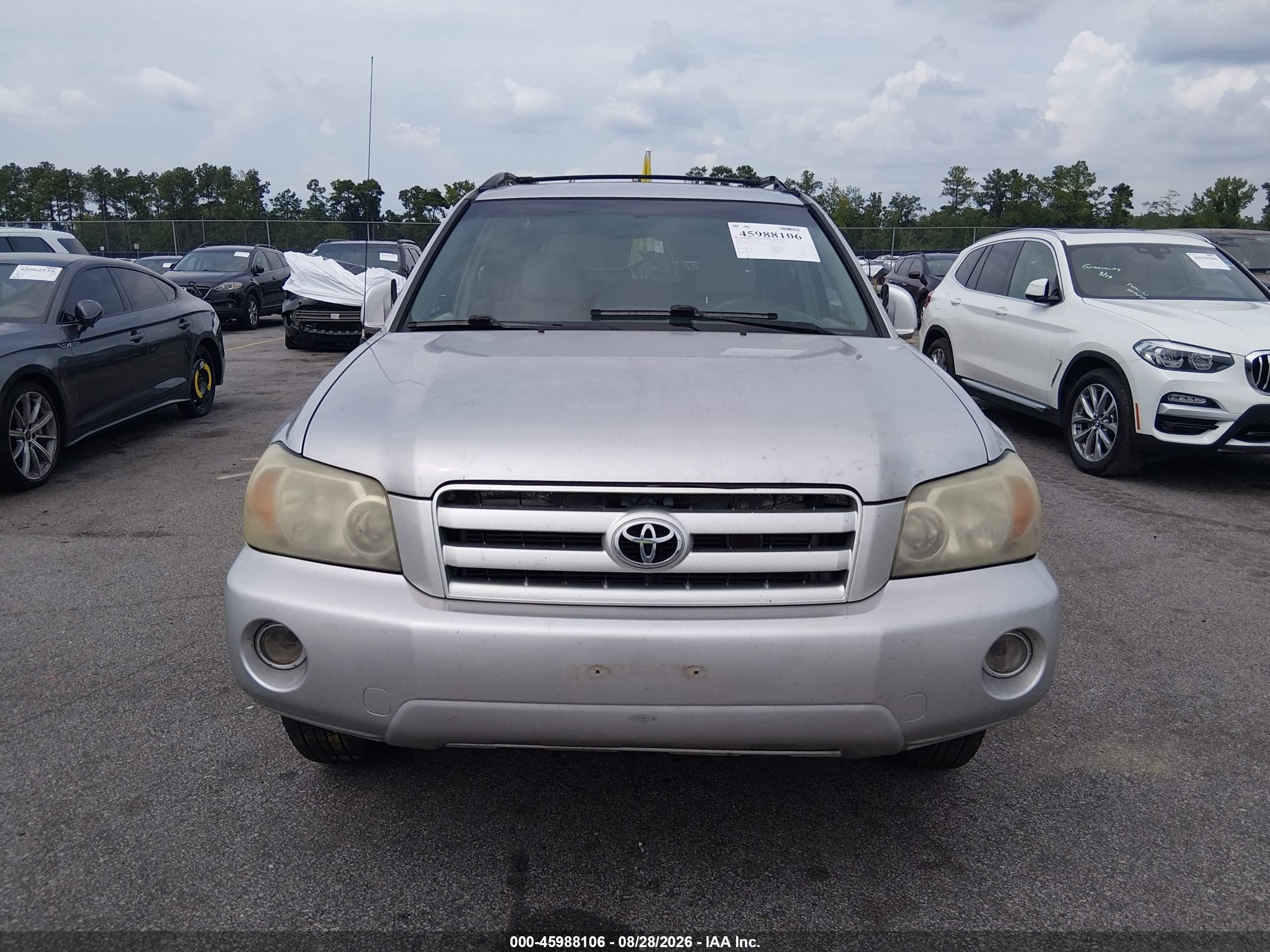 2007 Toyota Highlander V6 Silver vin: JTEGP21A370130759