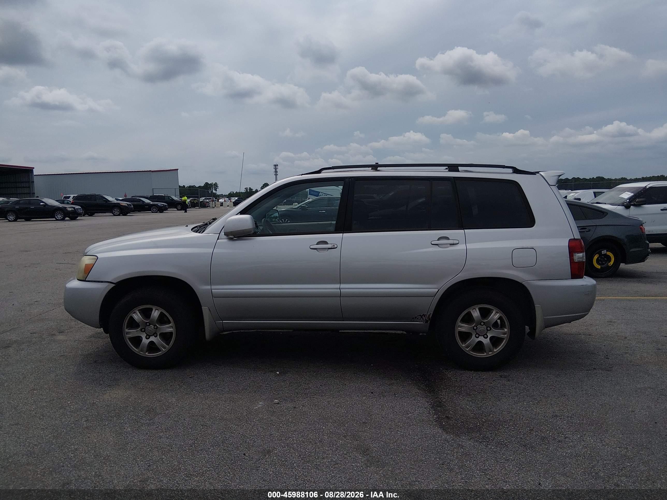 2007 Toyota Highlander V6 Silver vin: JTEGP21A370130759