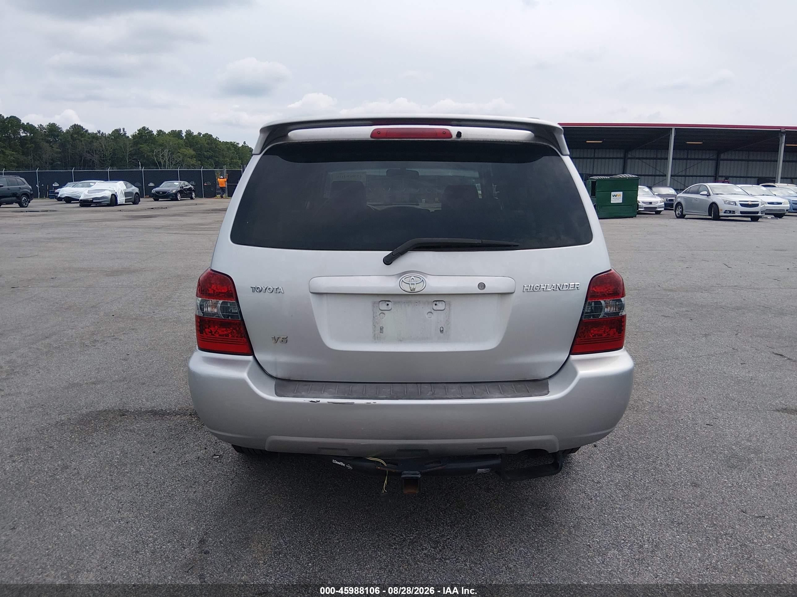 2007 Toyota Highlander V6 Silver vin: JTEGP21A370130759