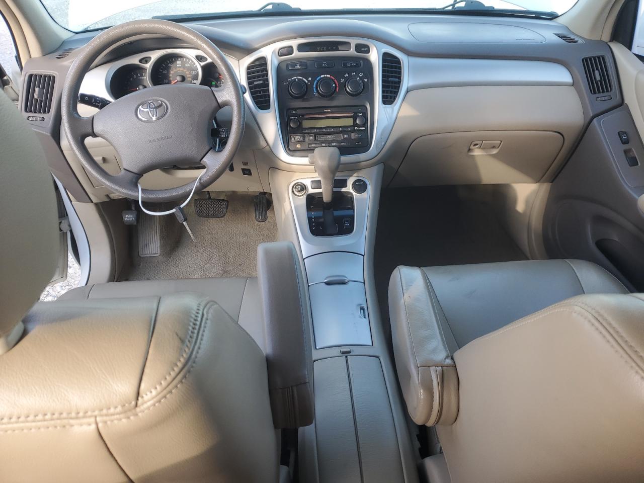 2007 Toyota Highlander Sport White vin: JTEGP21A370135847