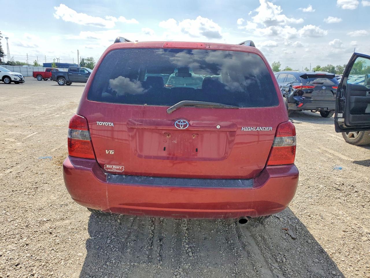 2006 Toyota Highlander Limited Red vin: JTEGP21A460094014