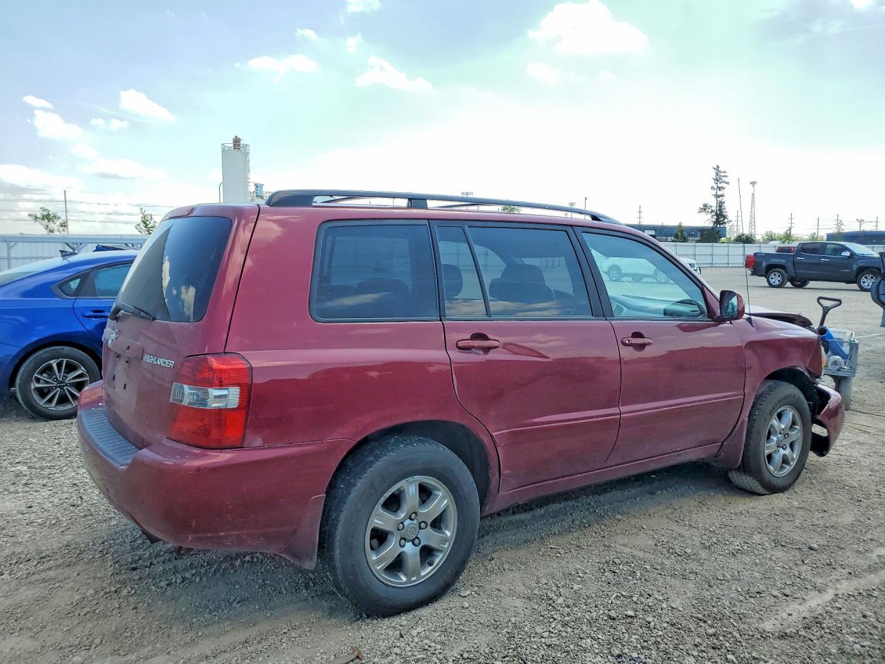 2006 Toyota Highlander Limited Red vin: JTEGP21A460094014