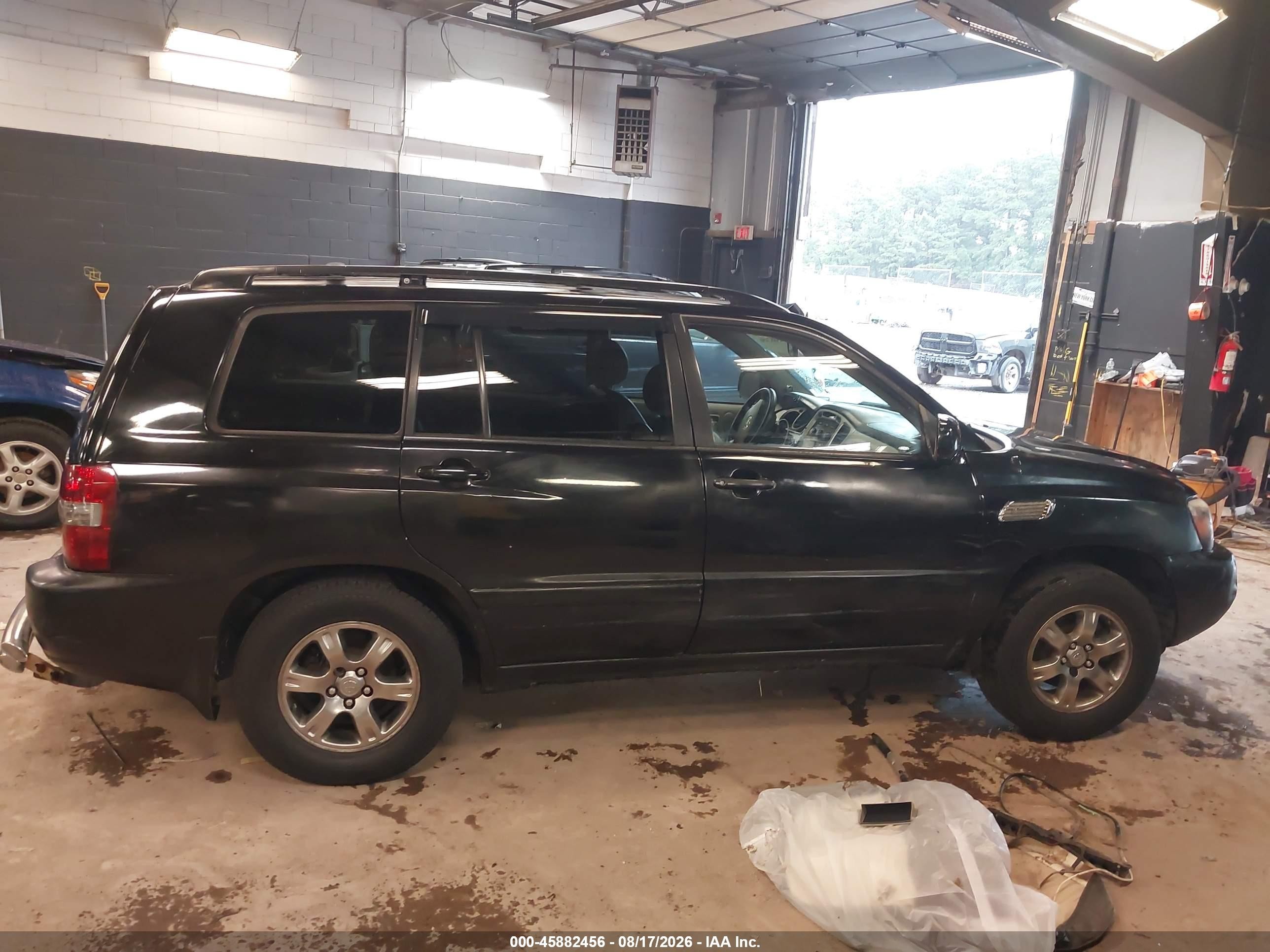 2006 Toyota Highlander V6 Black vin: JTEGP21A460097625