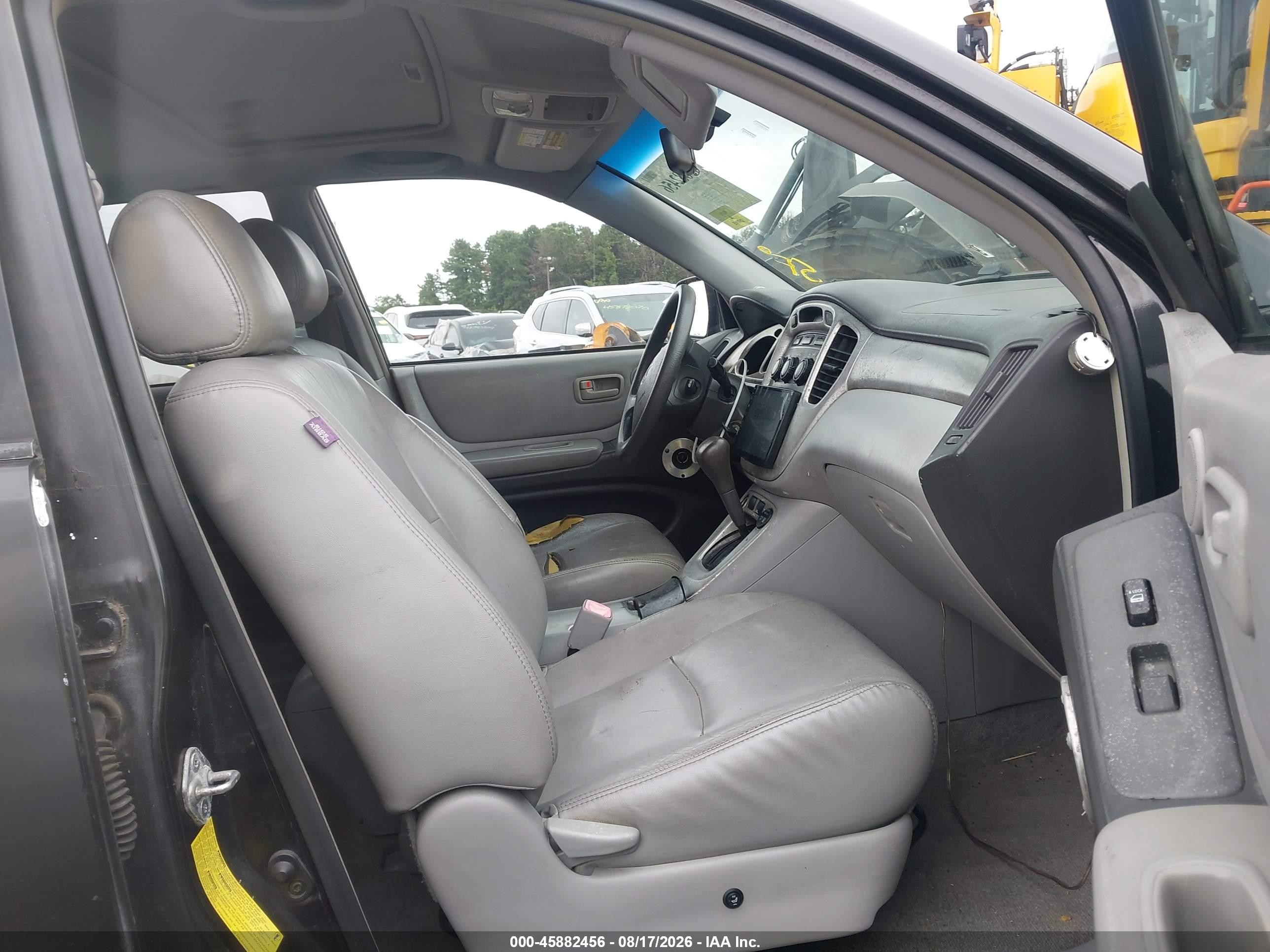 2006 Toyota Highlander V6 Black vin: JTEGP21A460097625