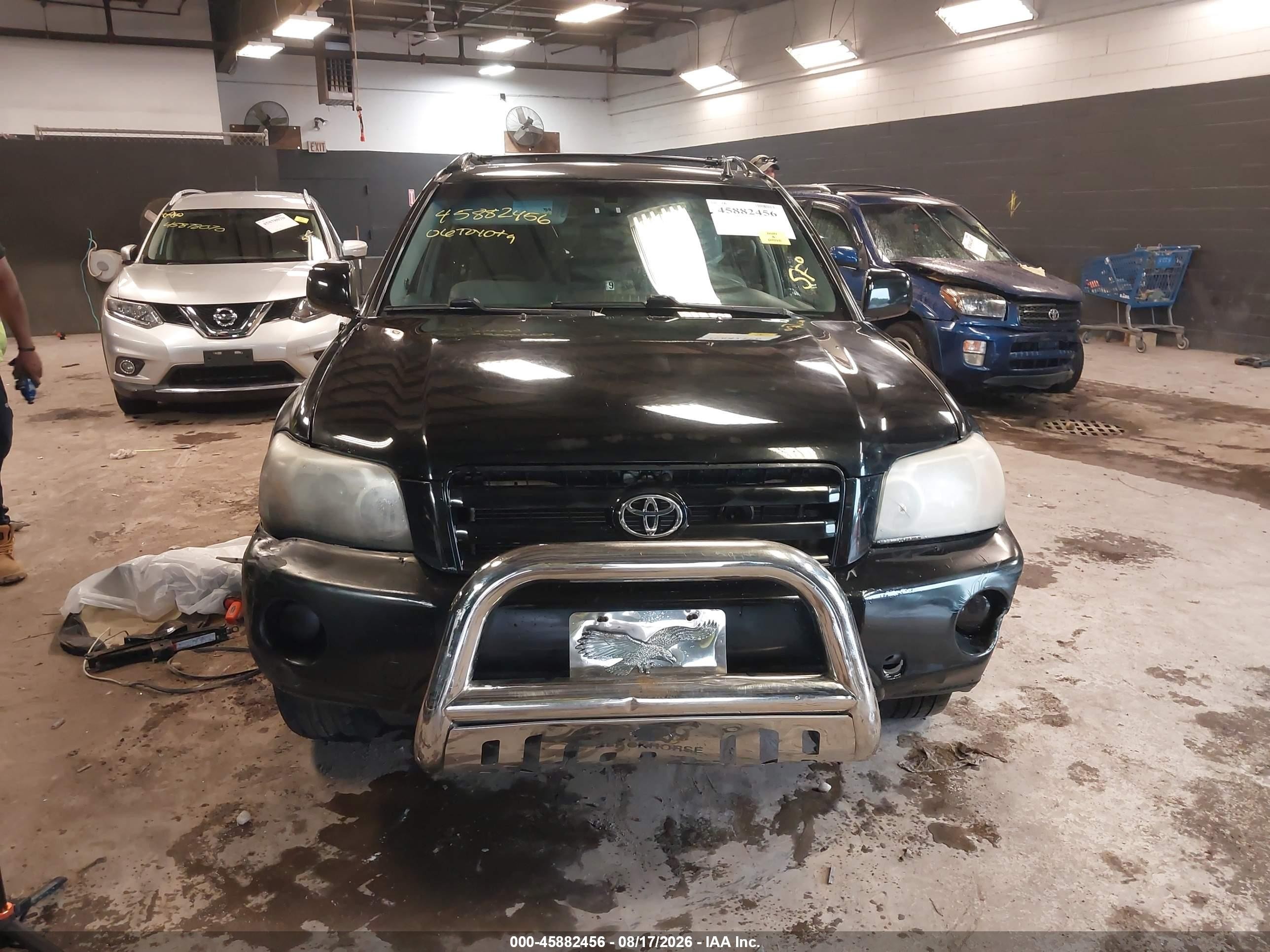 2006 Toyota Highlander V6 Black vin: JTEGP21A460097625
