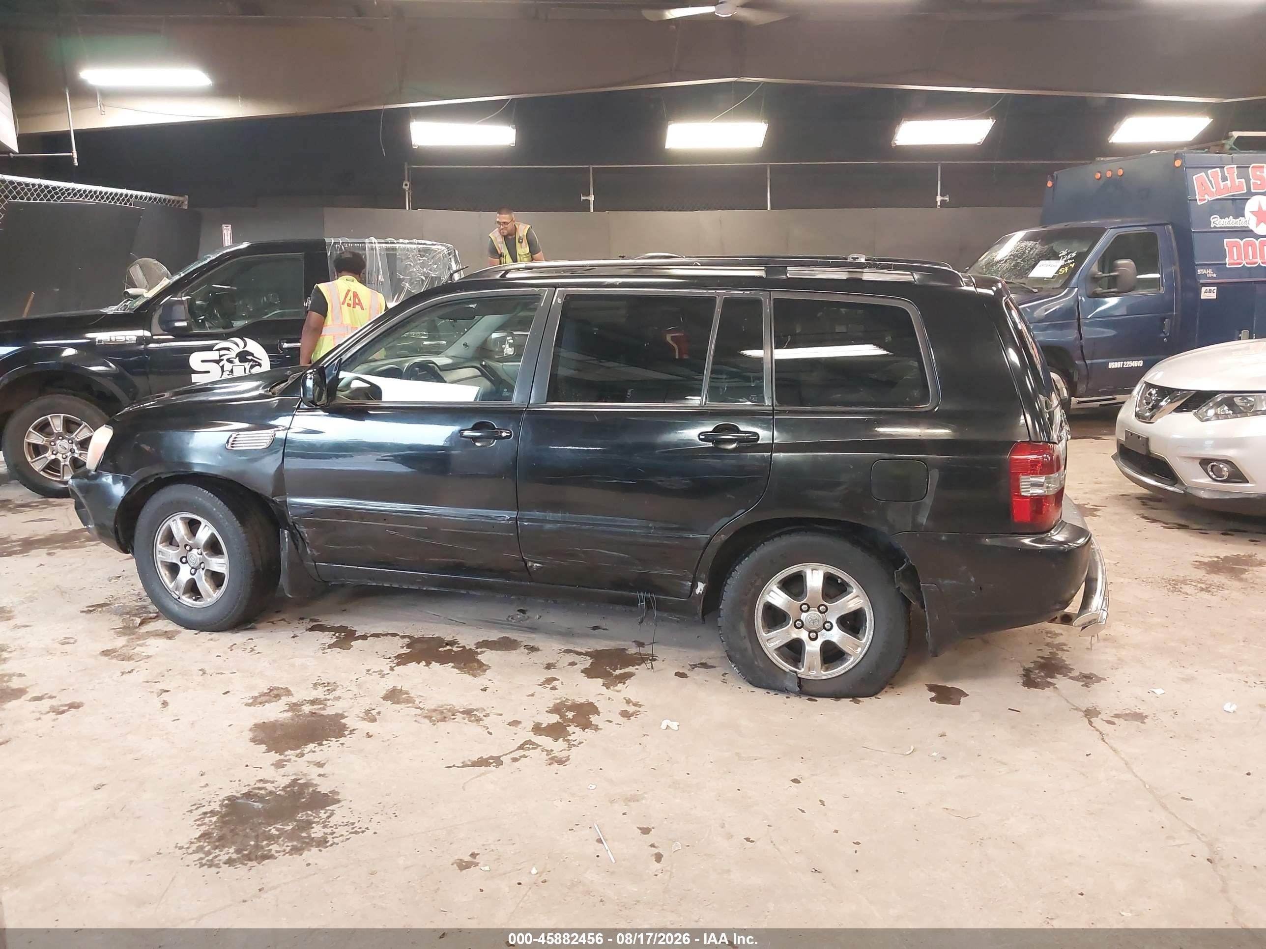2006 Toyota Highlander V6 Black vin: JTEGP21A460097625