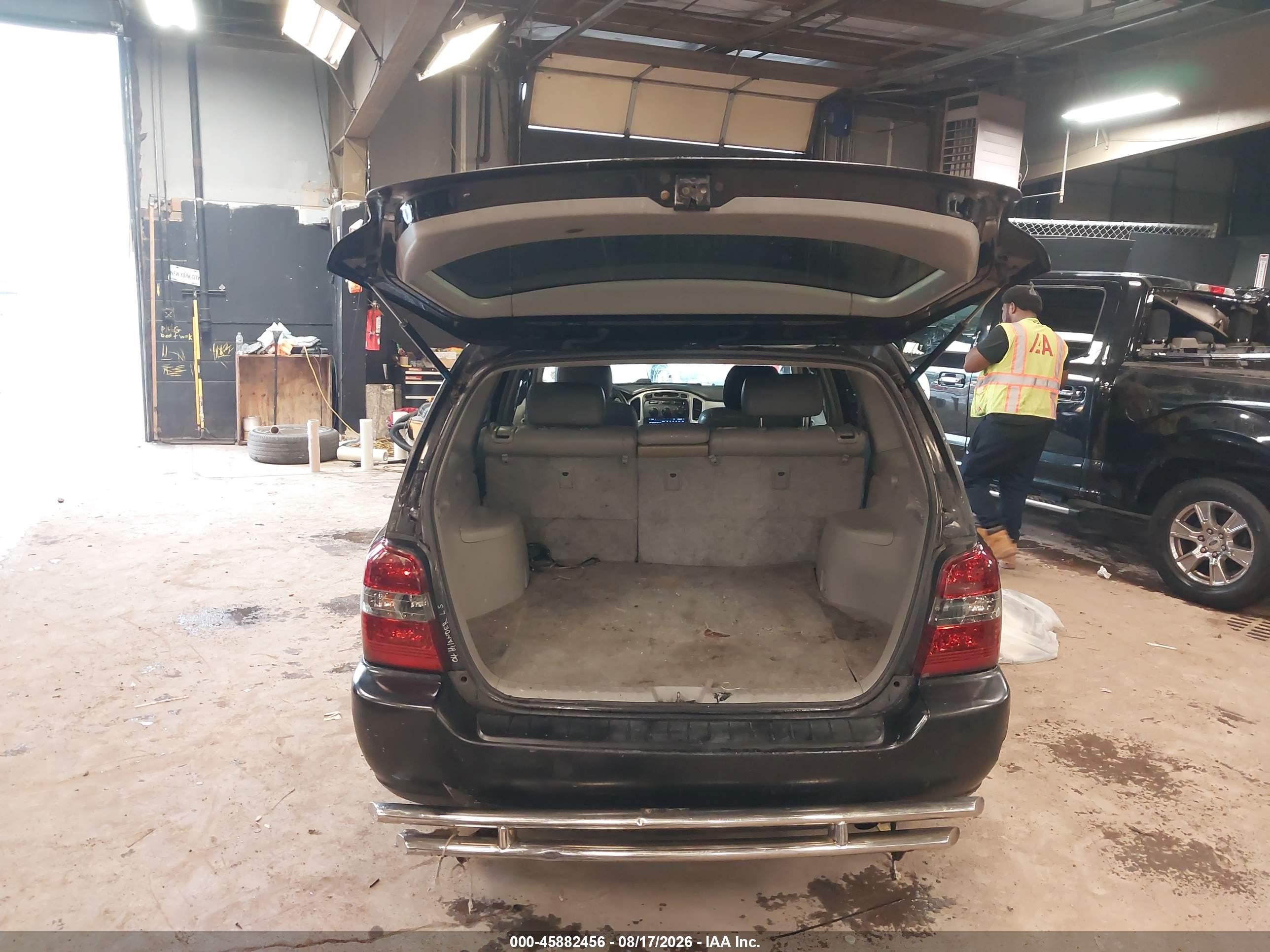 2006 Toyota Highlander V6 Black vin: JTEGP21A460097625