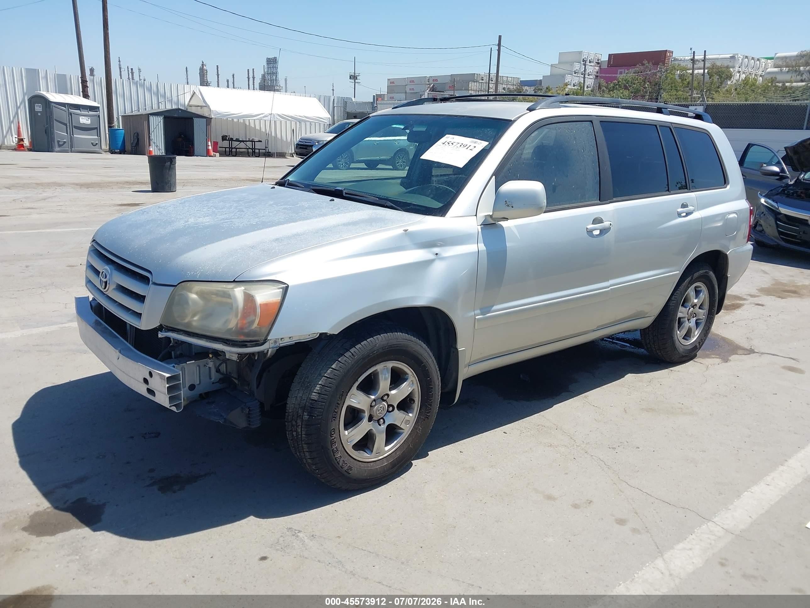 2005 Toyota Highlander V6 Silver vin: JTEGP21A550066320