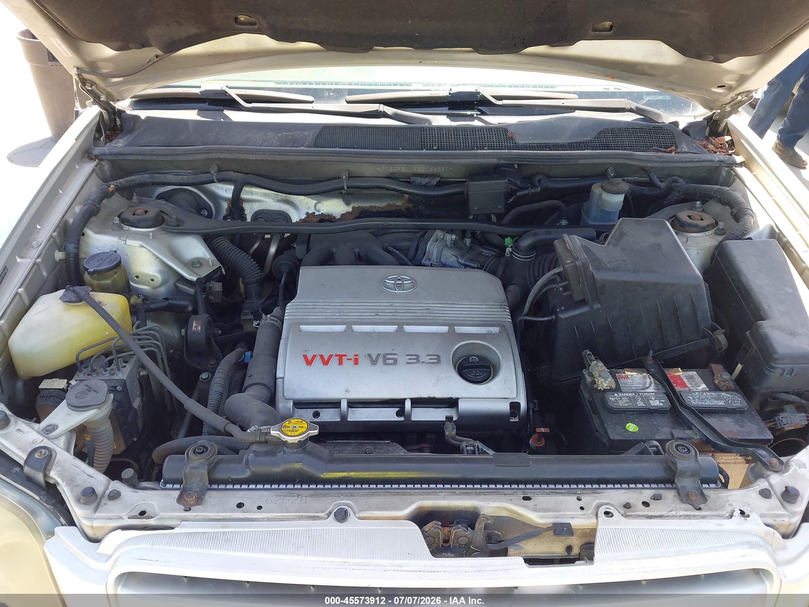 2005 Toyota Highlander V6 Silver vin: JTEGP21A550066320