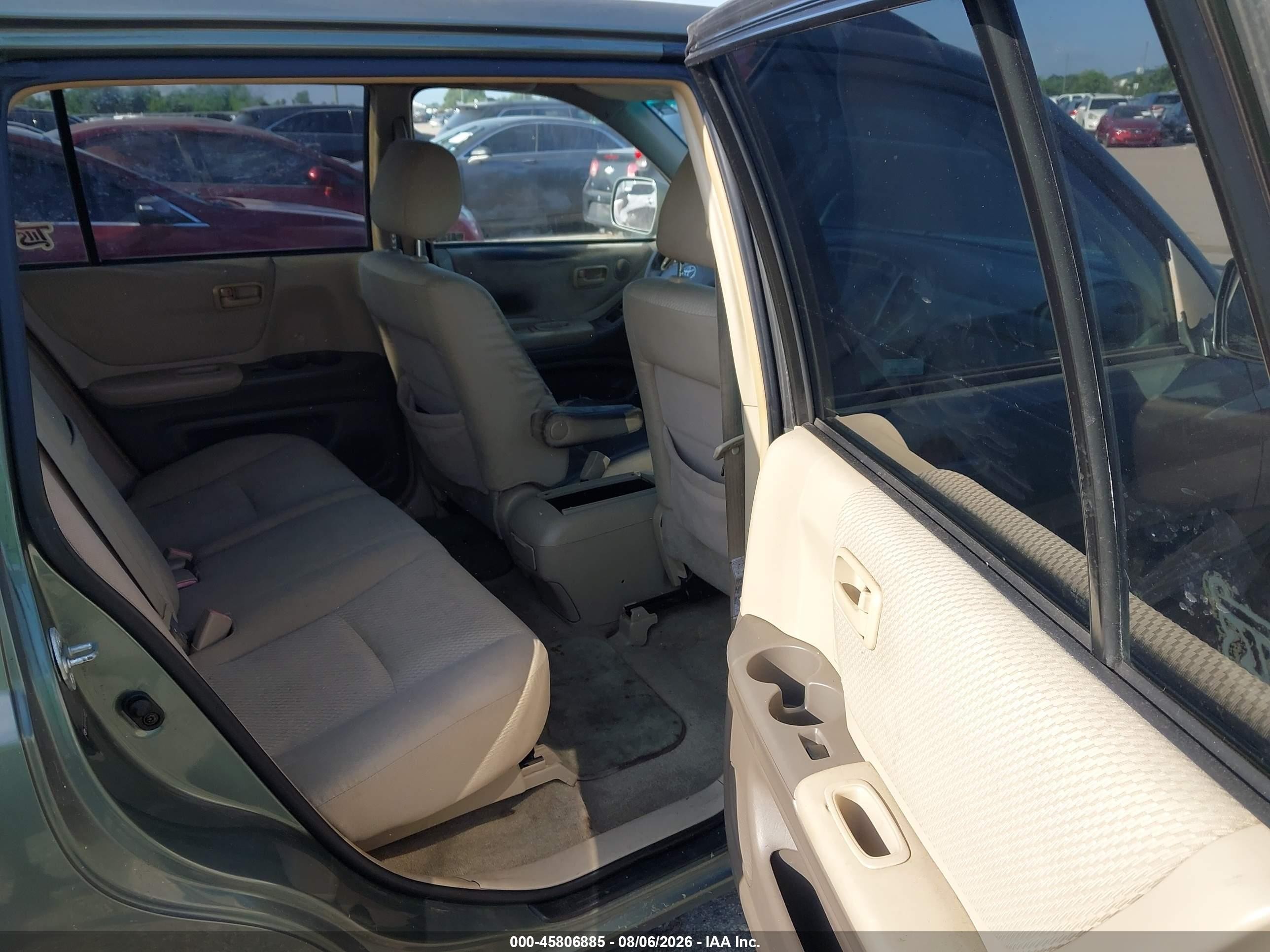 2005 Toyota Highlander V6 Green vin: JTEGP21A550068925