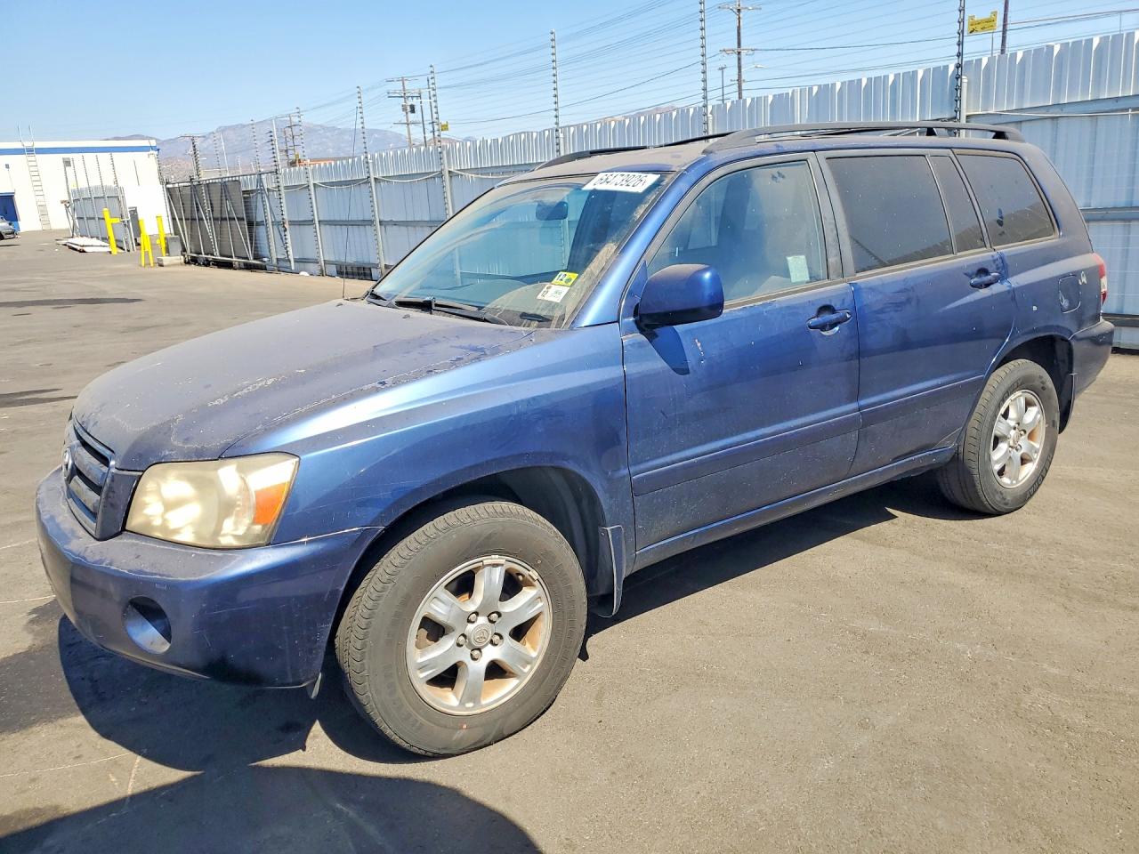 2006 Toyota Highlander Base Blue vin: JTEGP21A560122922