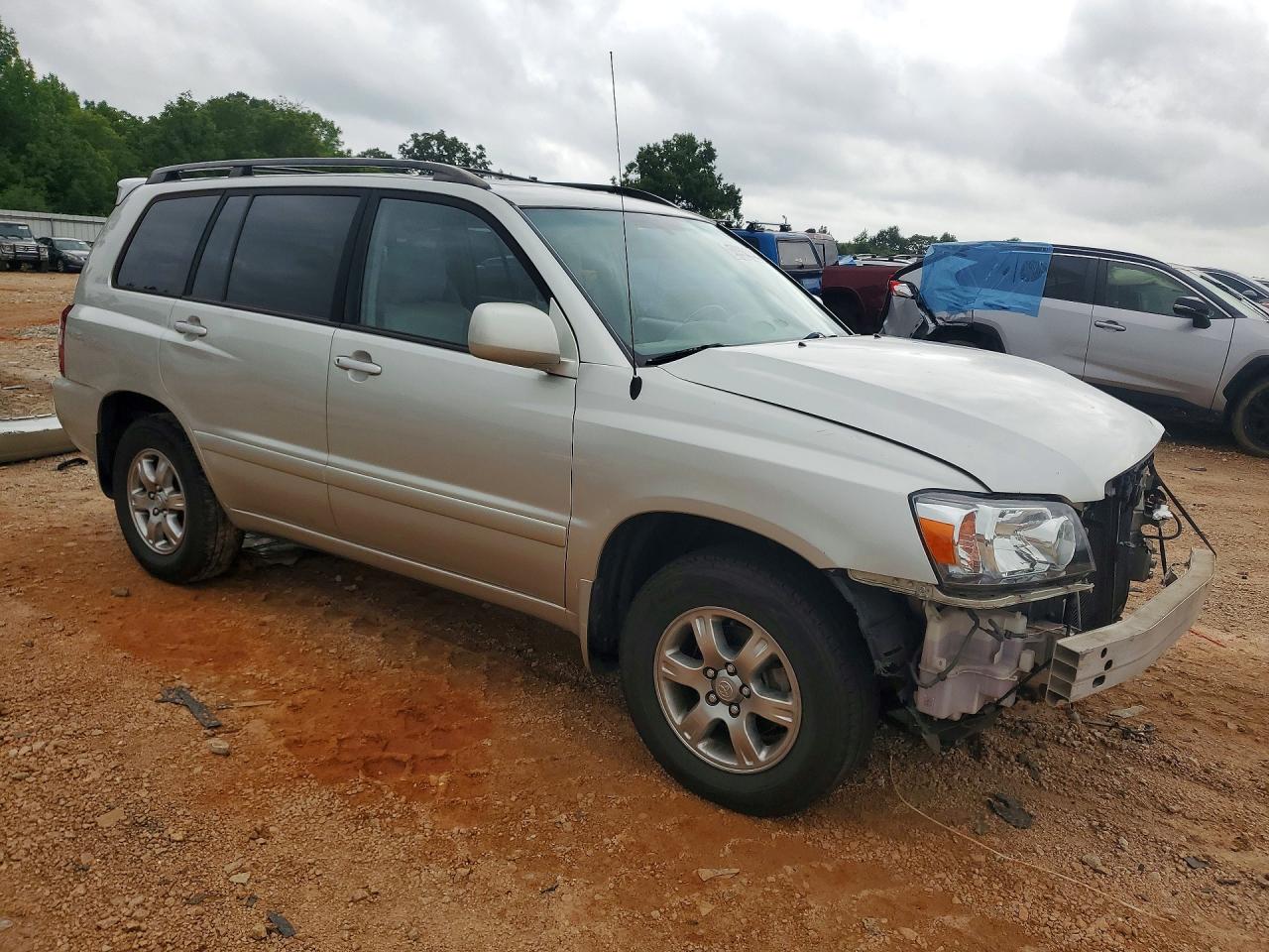 2007 Toyota Highlander Sport Silver vin: JTEGP21A570127717