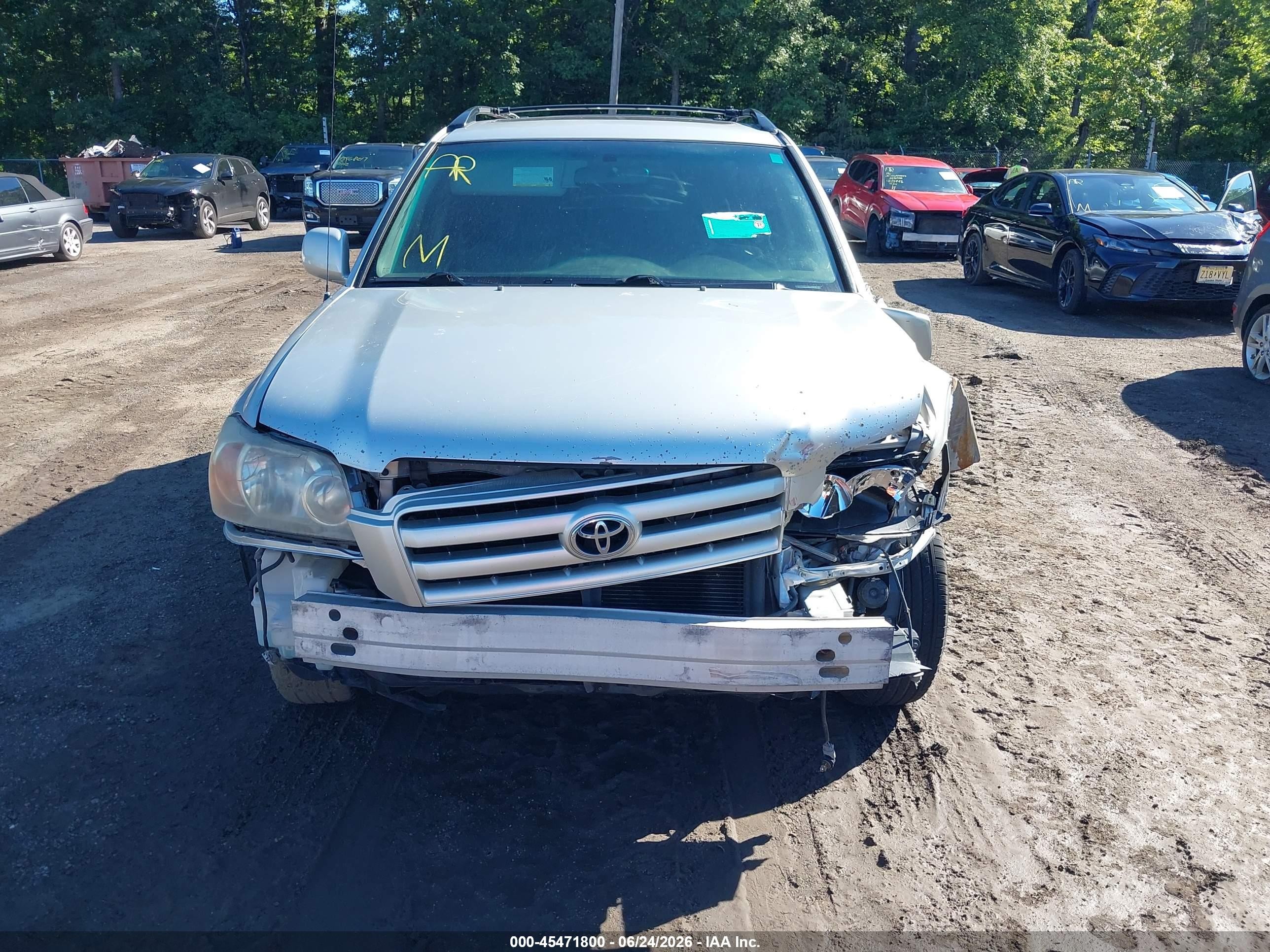 2007 Toyota Highlander V6 (2 Rows) (a5) Silver vin: JTEGP21A570147272