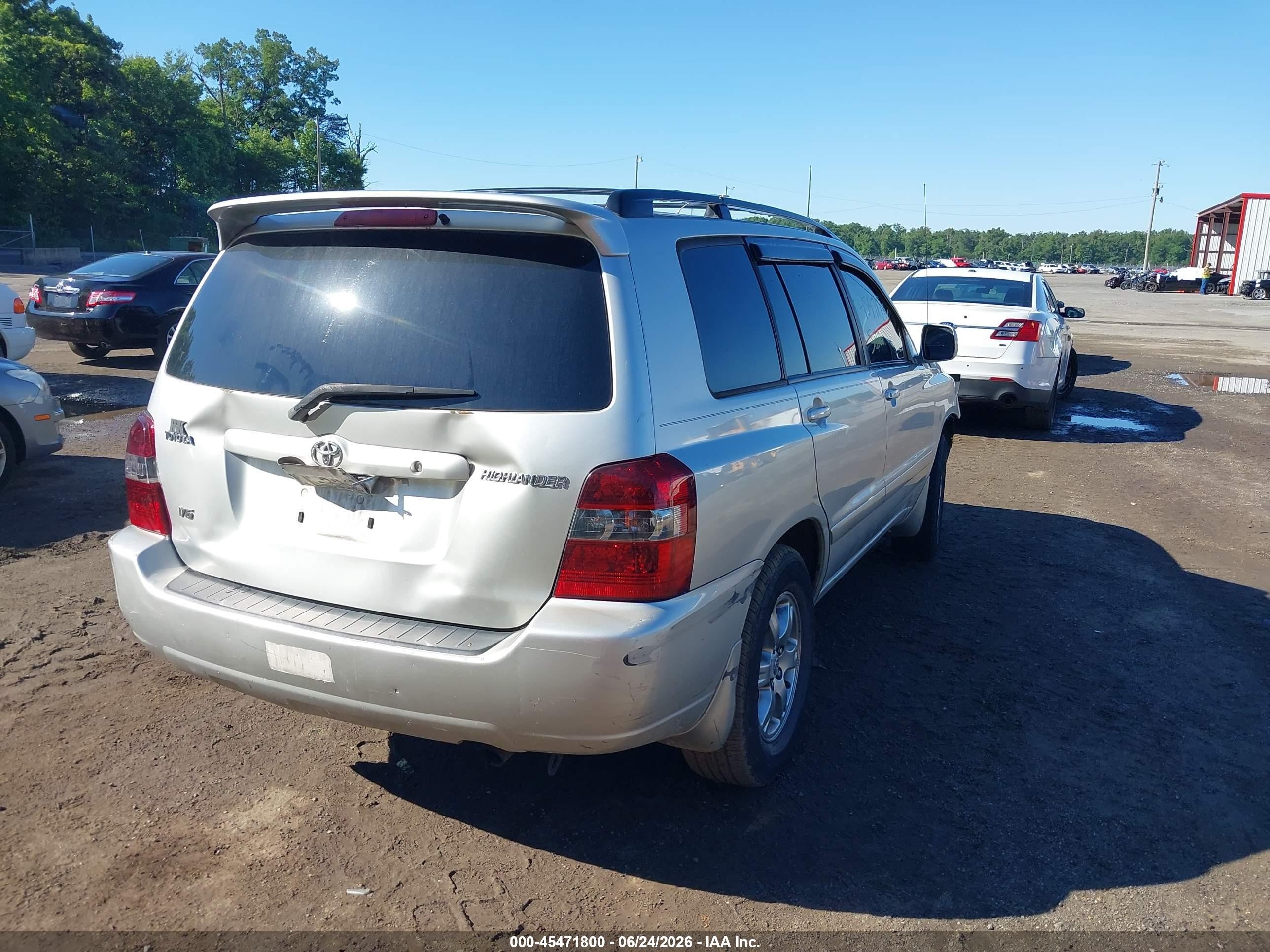 2007 Toyota Highlander V6 (2 Rows) (a5) Silver vin: JTEGP21A570147272