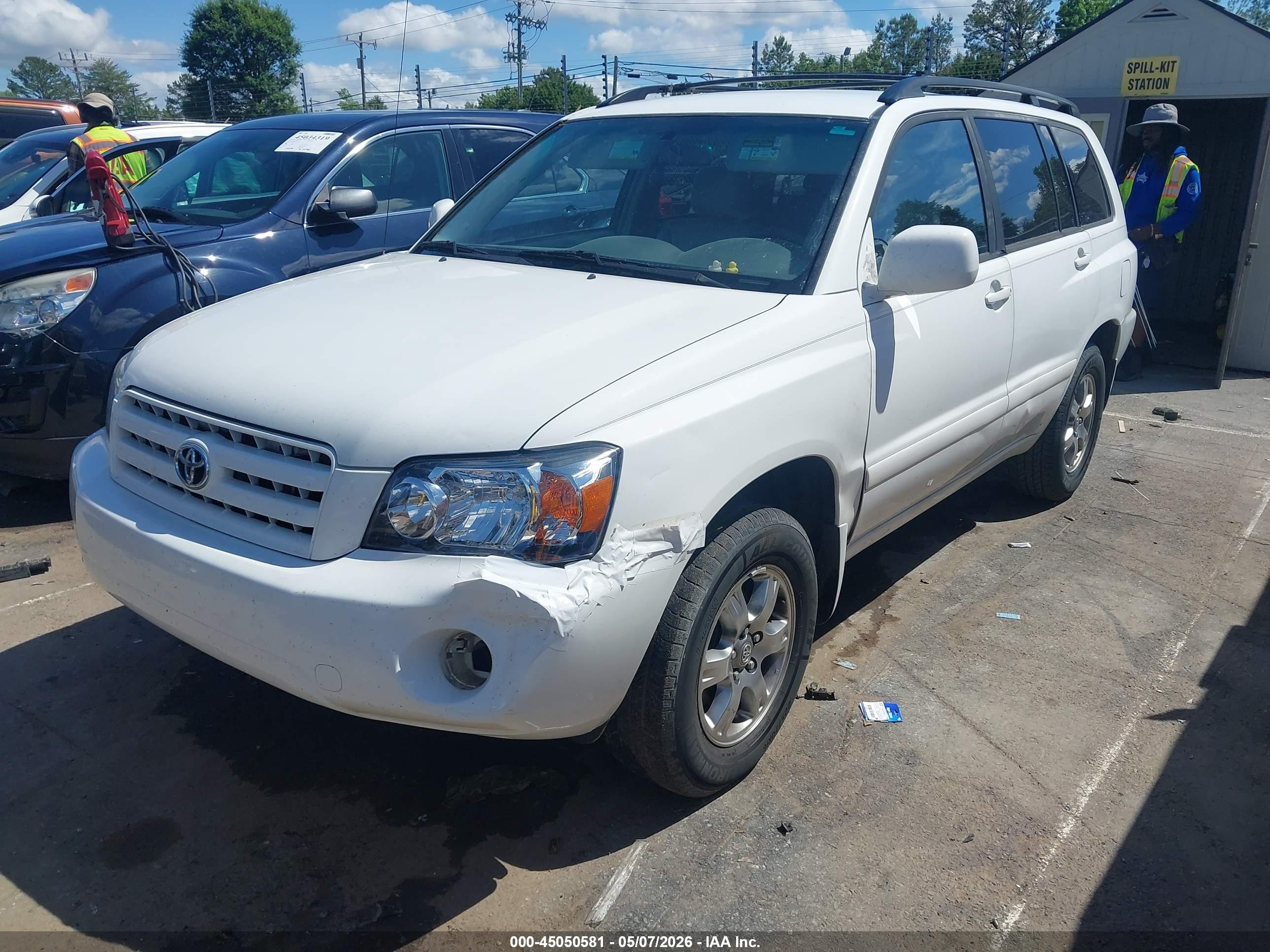 2004 Toyota Highlander V6 Белый vin: JTEGP21A640001930