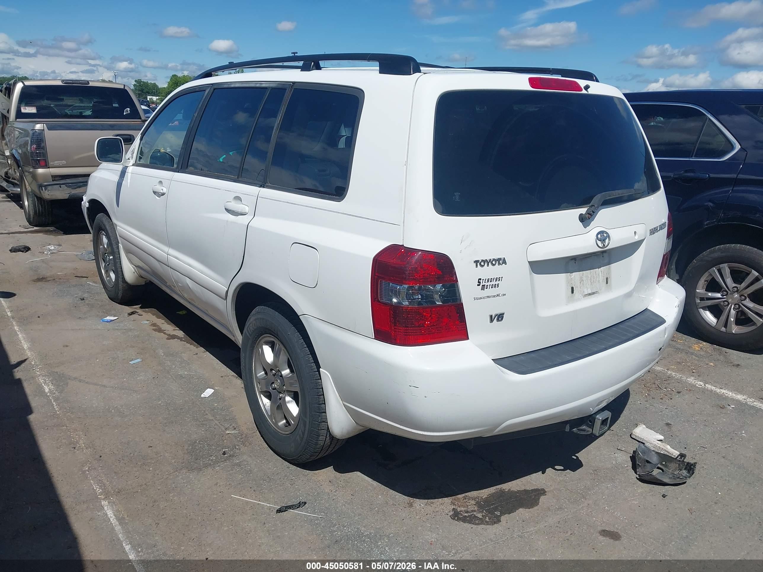 2004 Toyota Highlander V6 Белый vin: JTEGP21A640001930