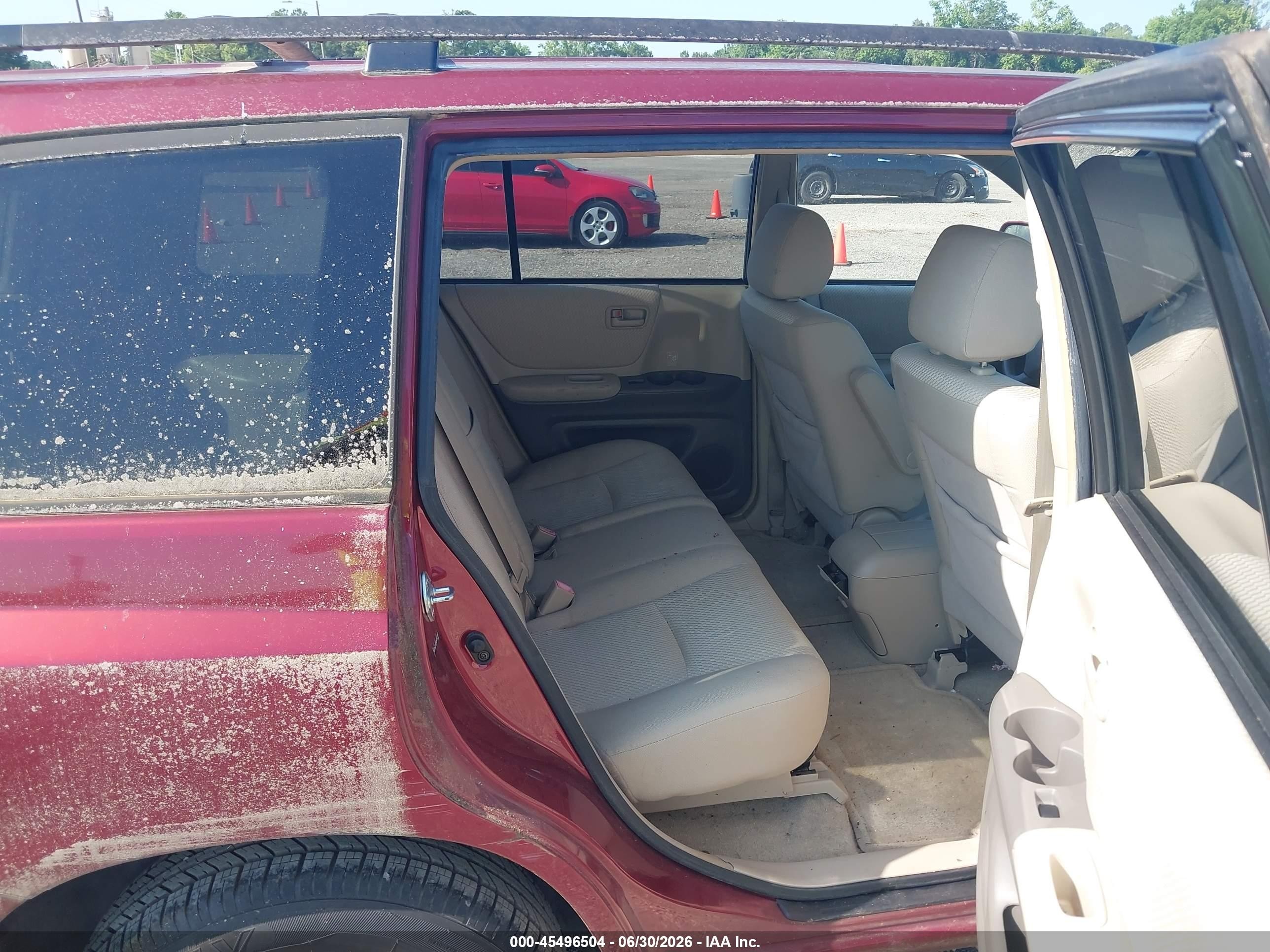 2004 Toyota Highlander V6 Maroon vin: JTEGP21A640029968