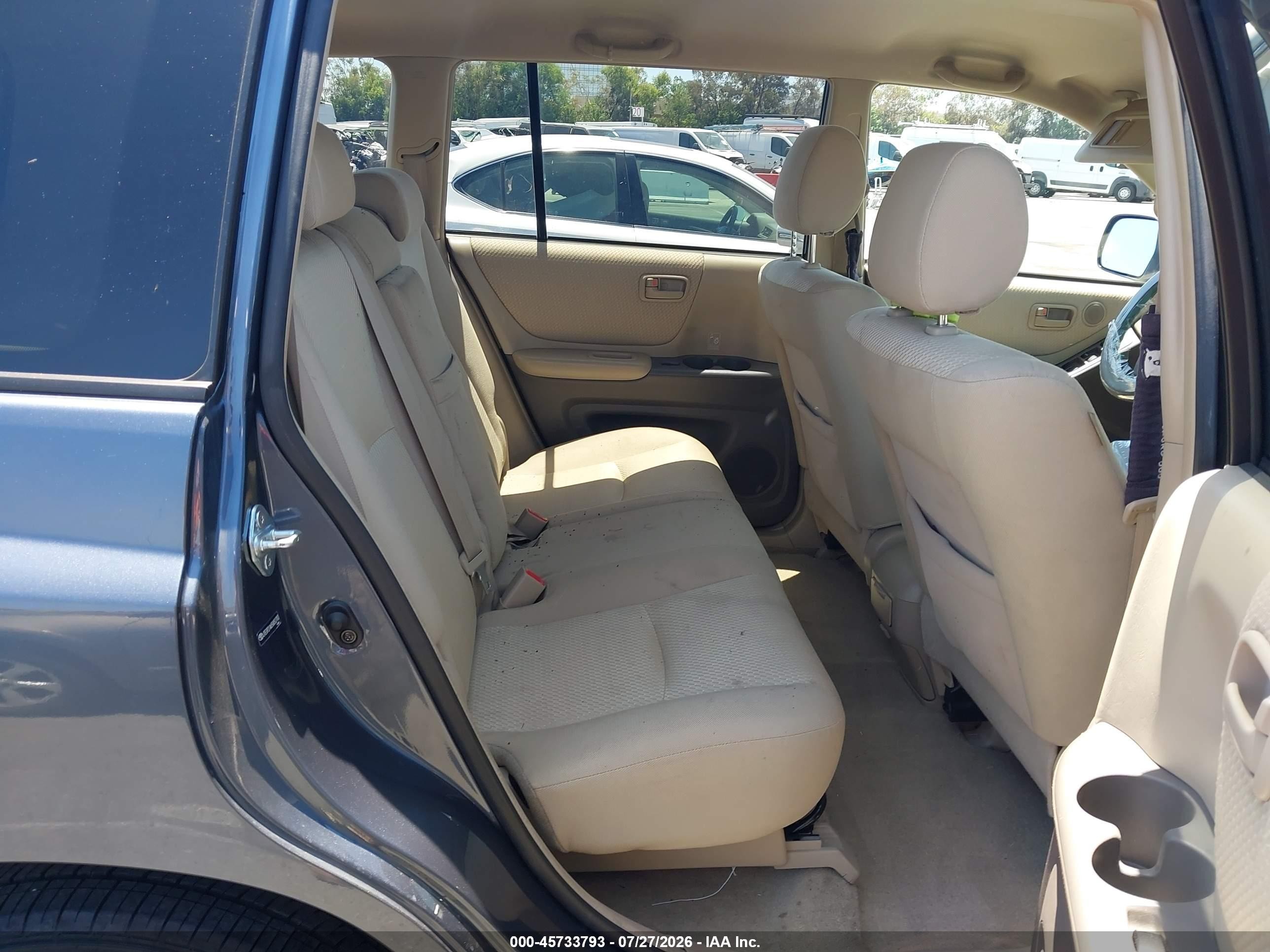 2005 Toyota Highlander V6 Blue vin: JTEGP21A650052703